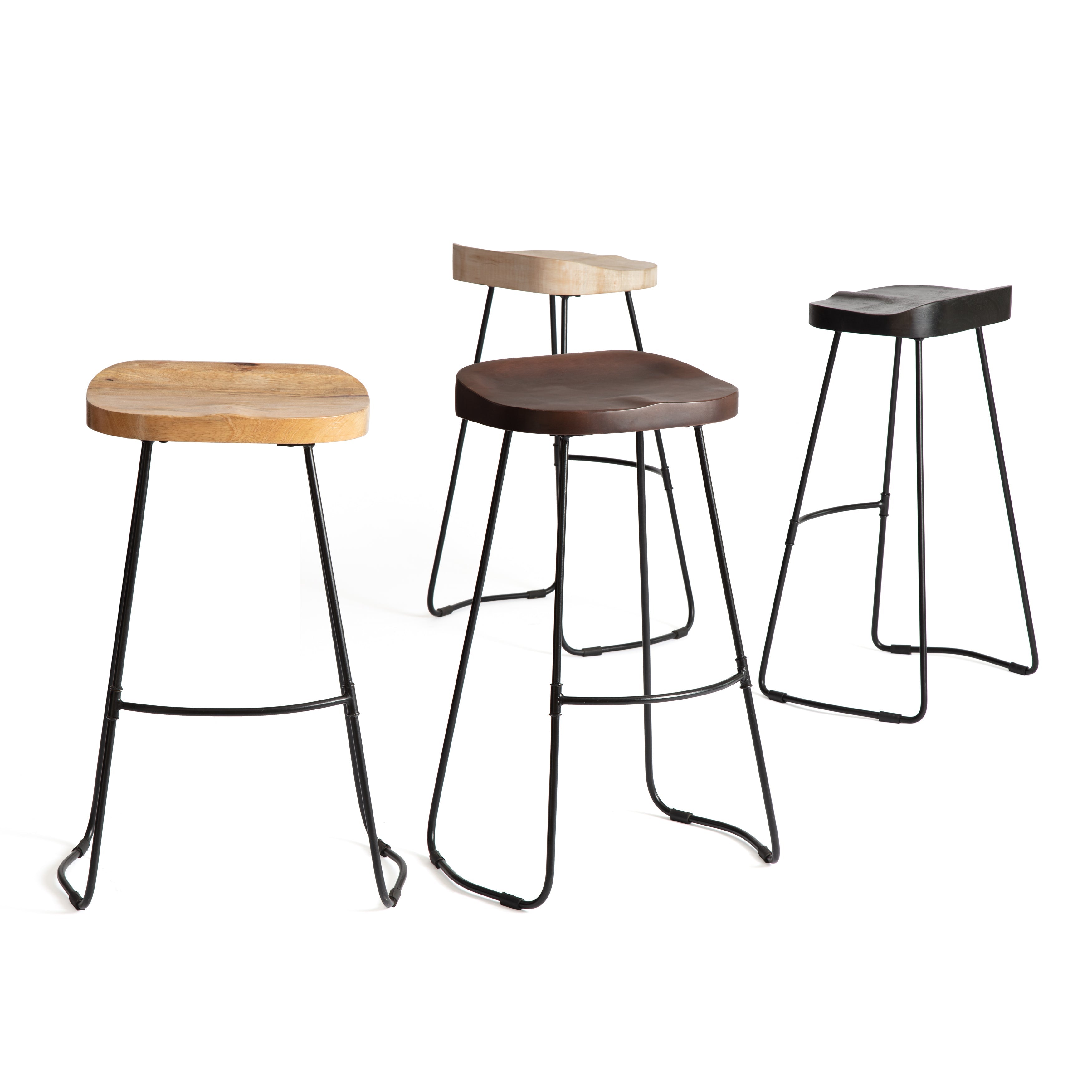 Rombass Bar Stool - Natural Top
