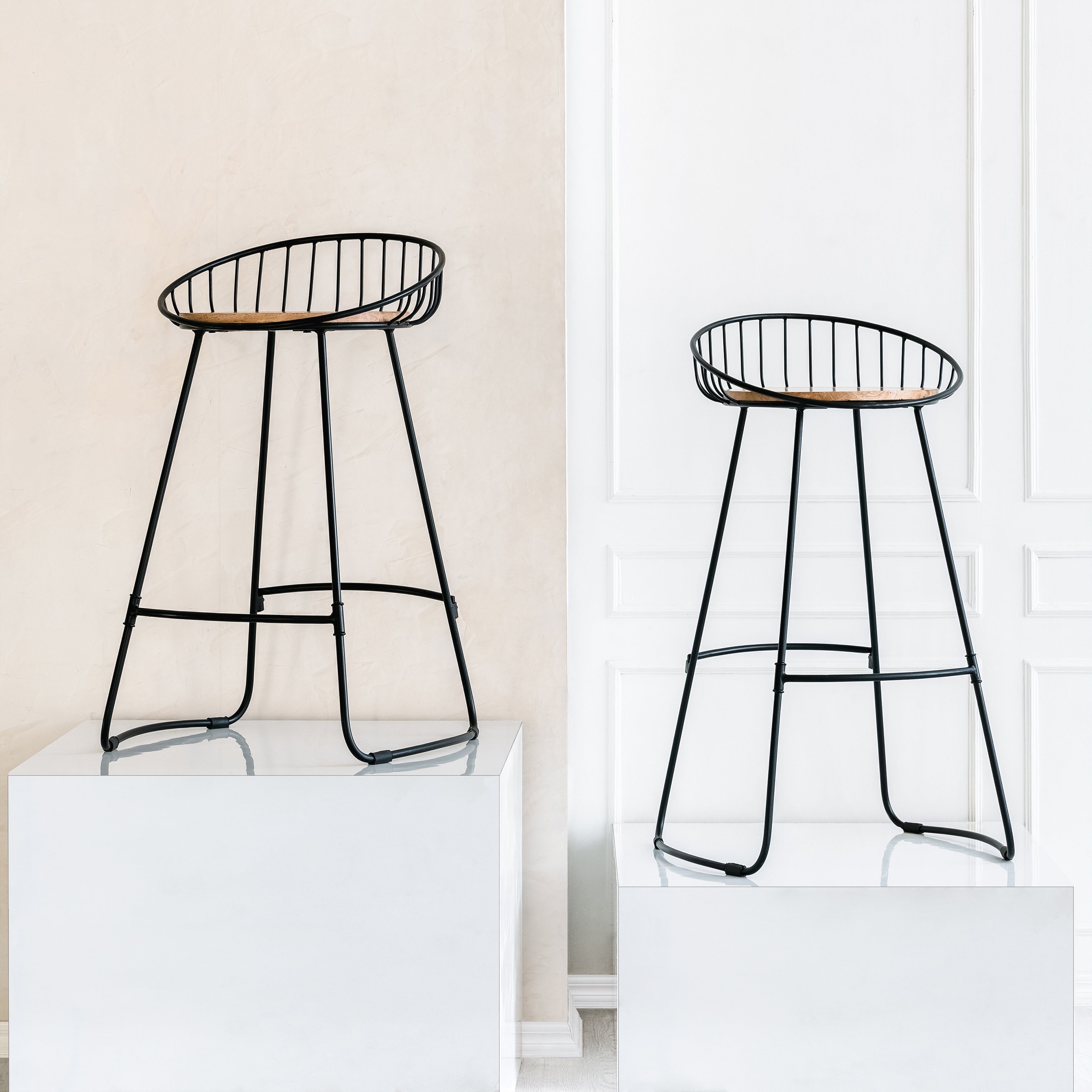 Tegan Counter Stool - Natural Top