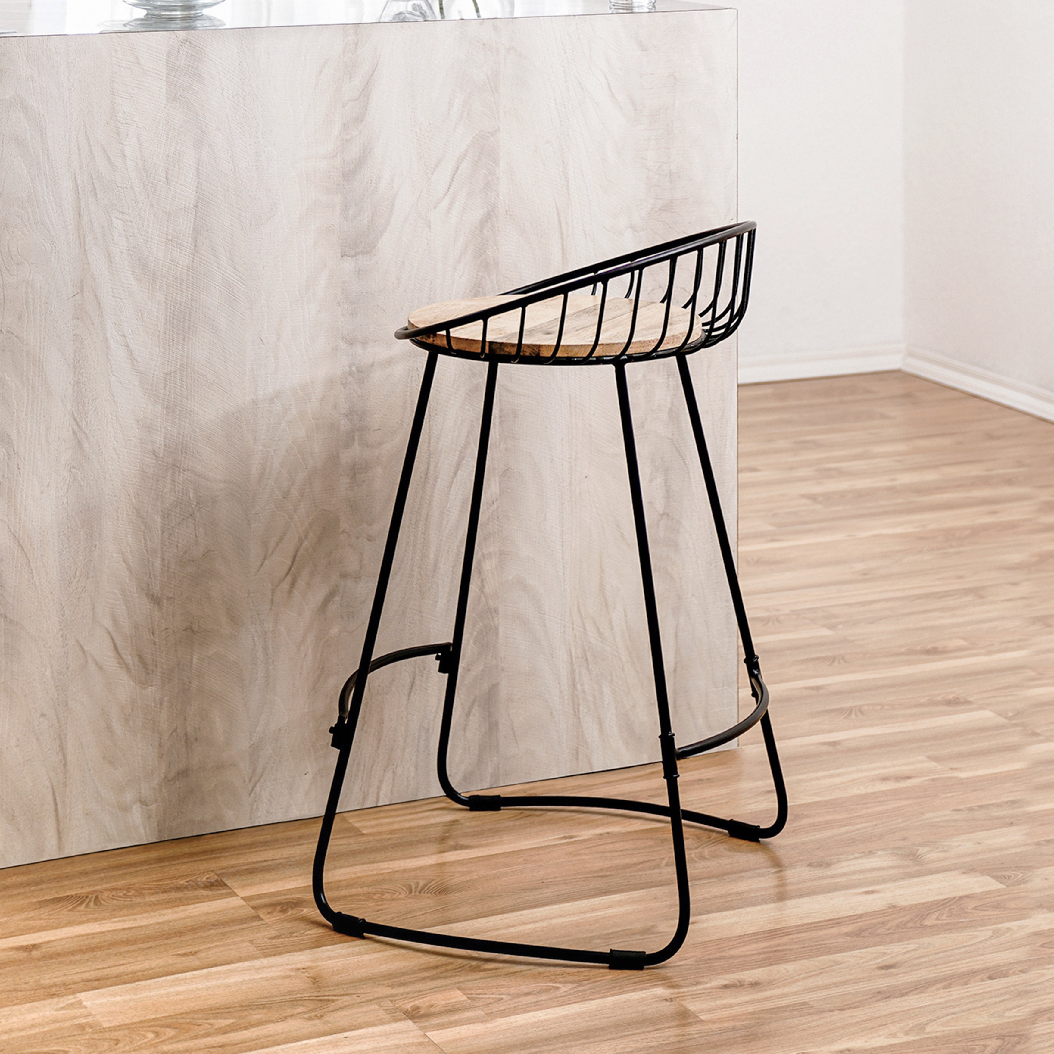 Tegan Counter Stool - Natural Top