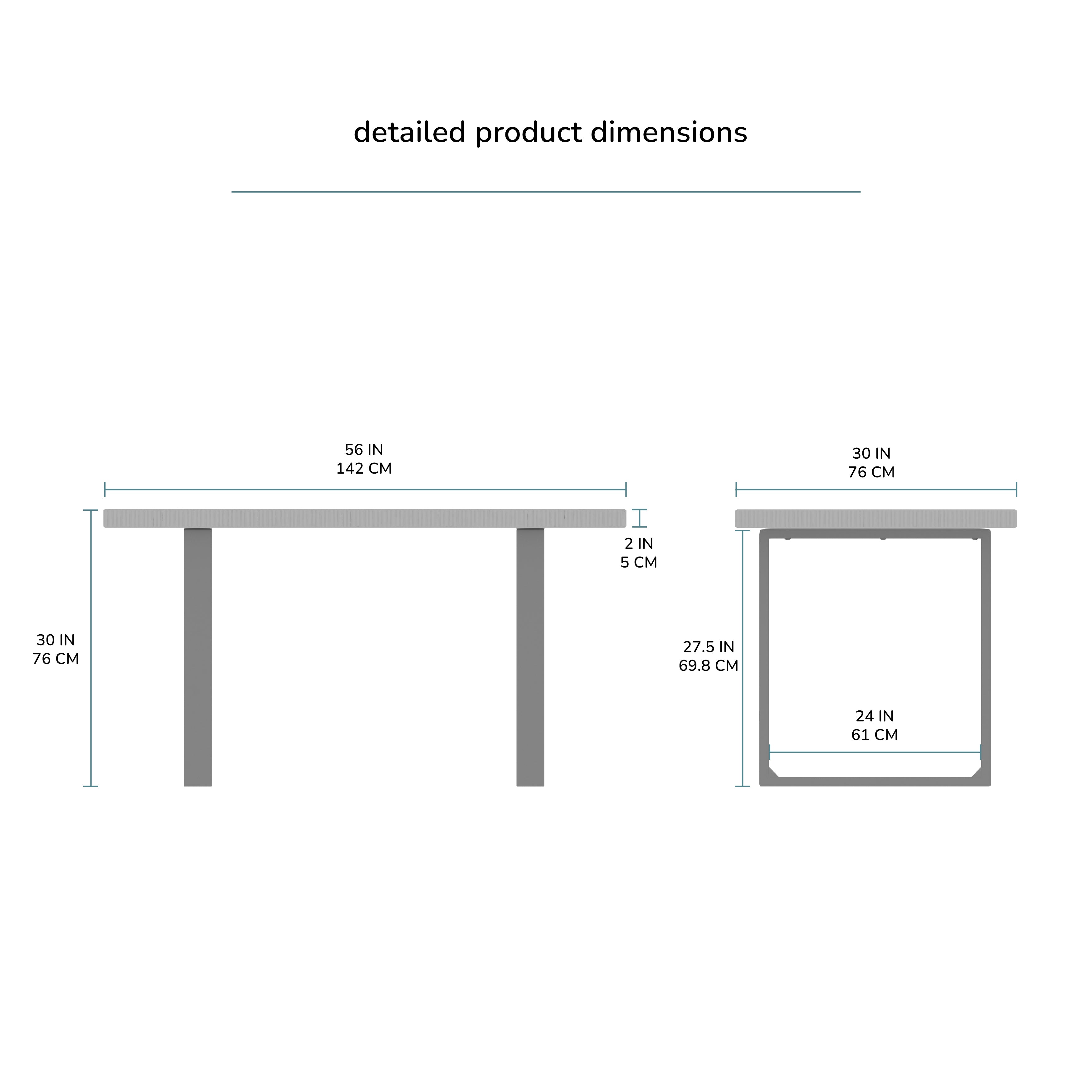 Ancona Desk - Mid Tone Honey