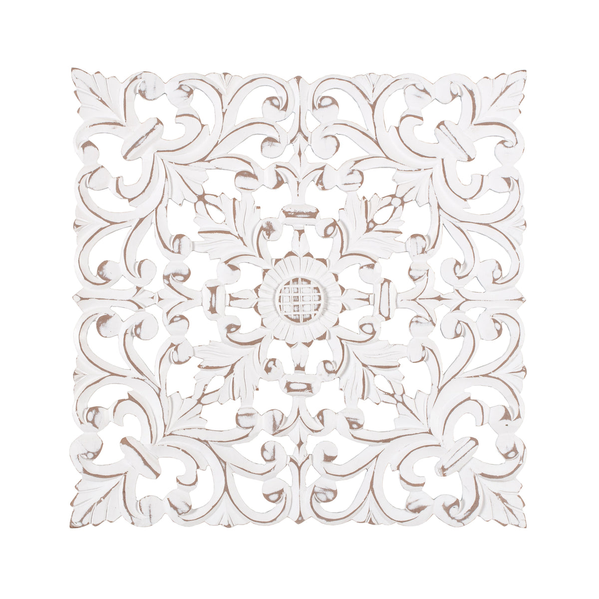 Bianci White Wall Medallion - Set of 2