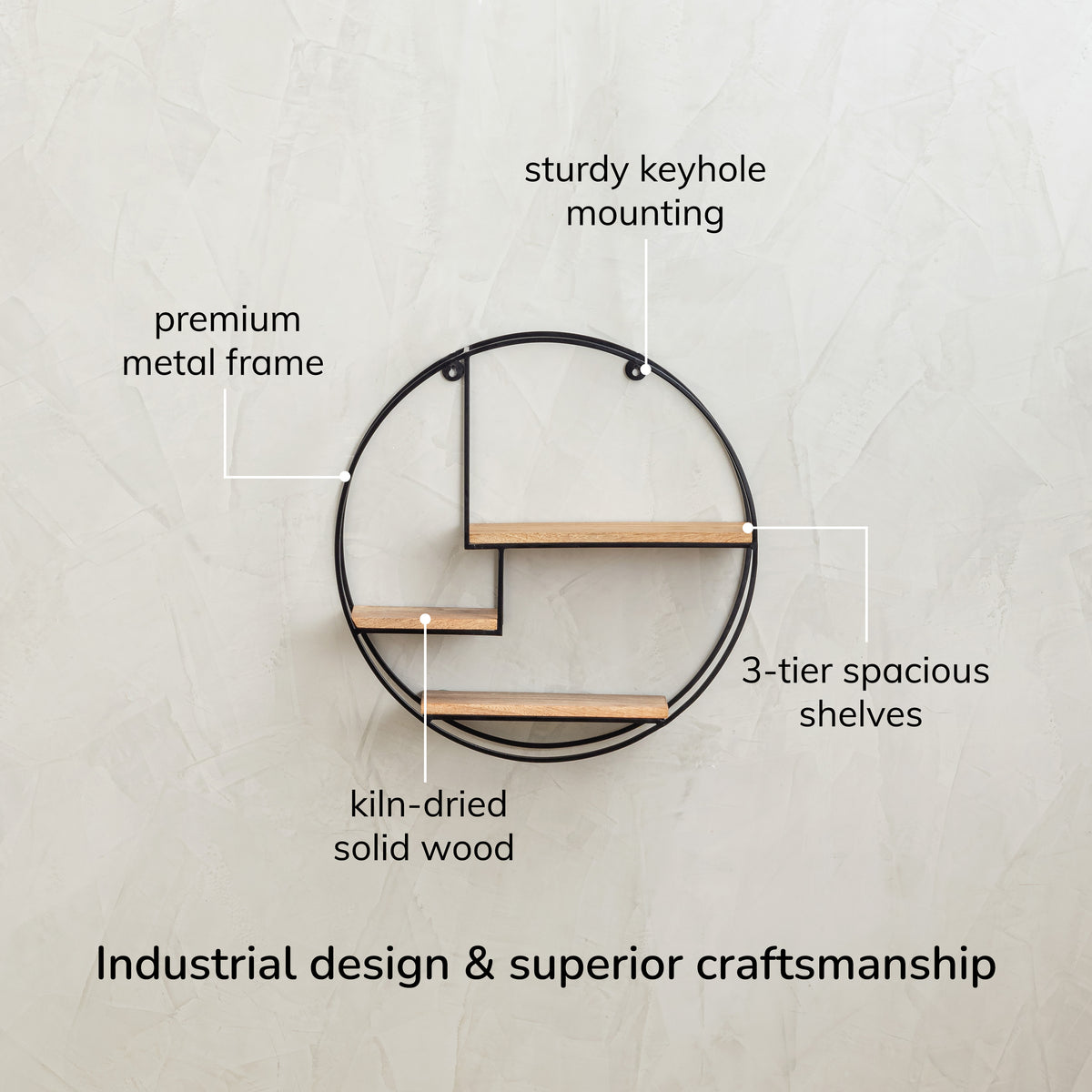 Marly Wall Shelf - Black