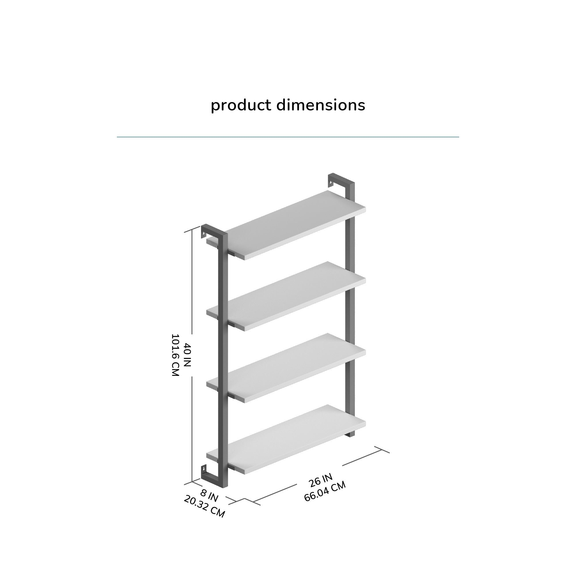 Phantom Wall Mounted Shelf - Black