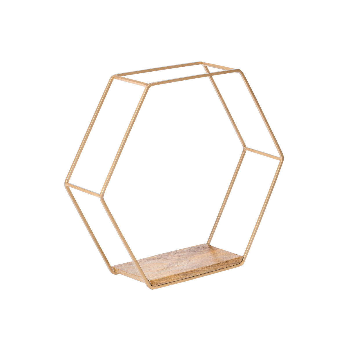 Haverstock Set Of 5 Wall Mounted Shelves - Gold