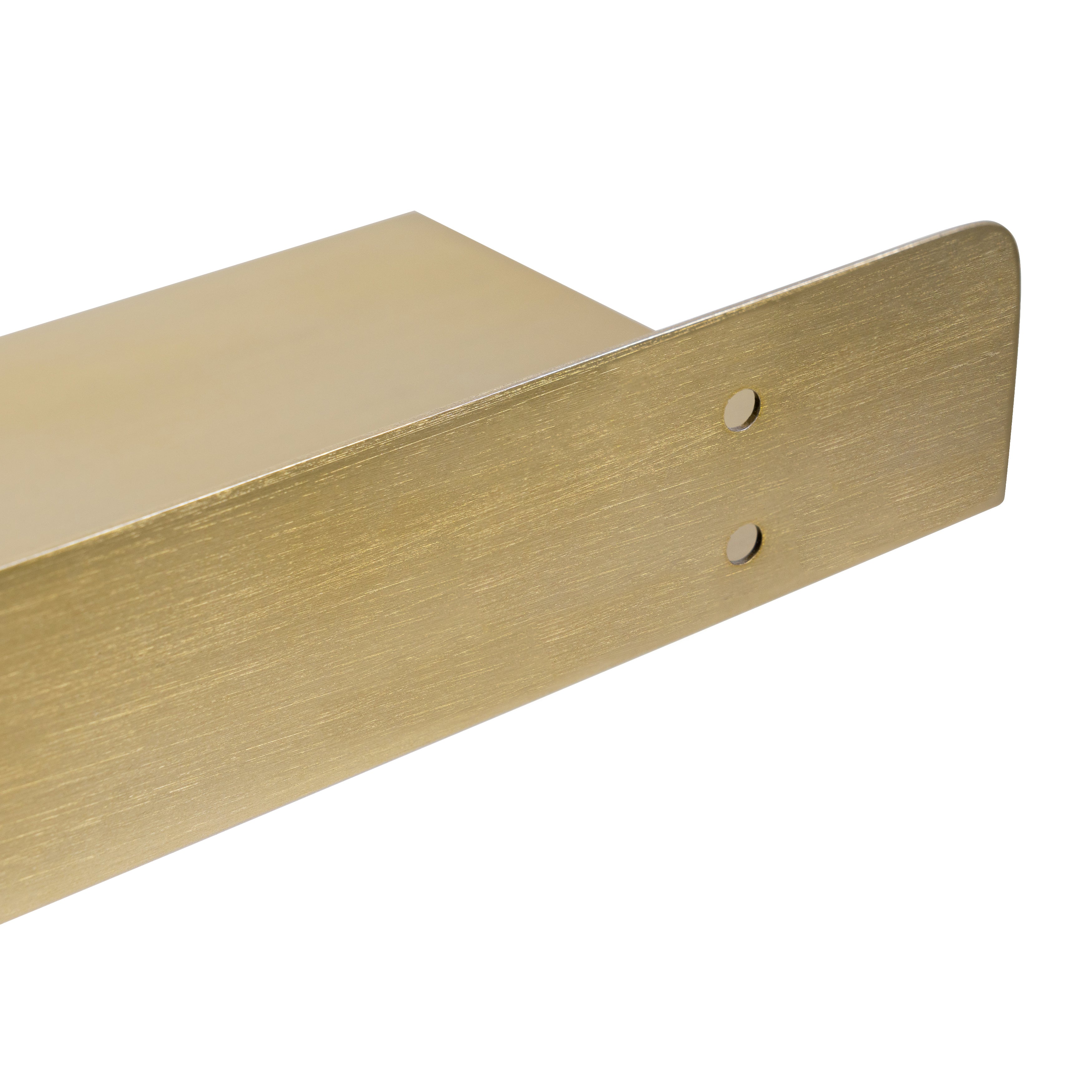 Billy Metal Wall Mounted Gold Shelves - Large