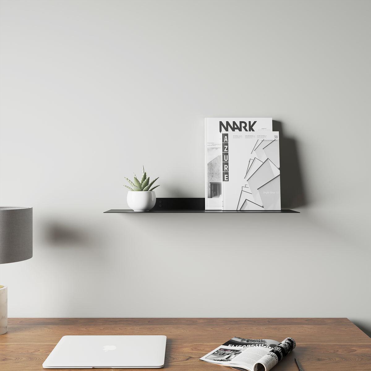 Sammy Metal Black Shelf- Small