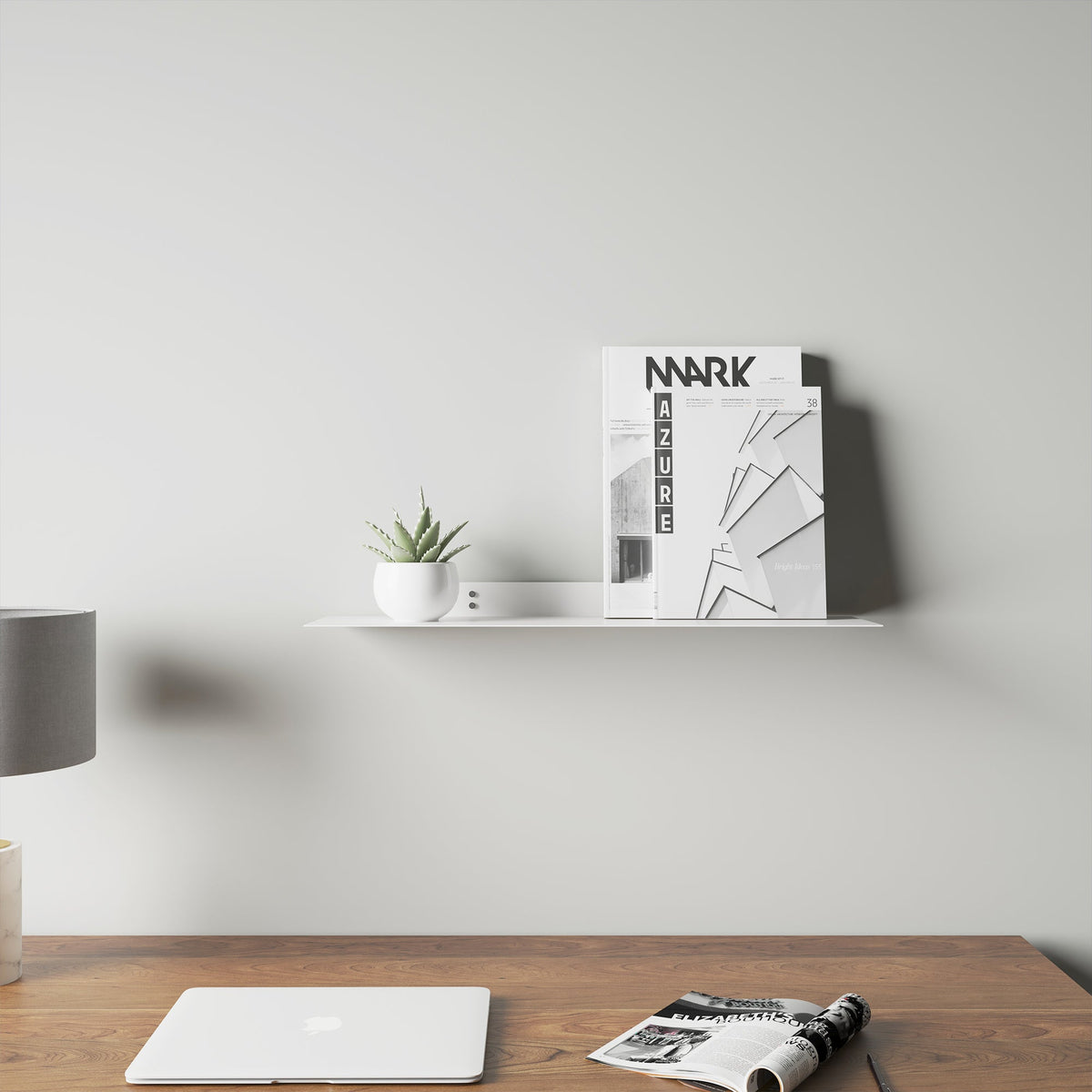 Sammy Metal White Shelf - Small