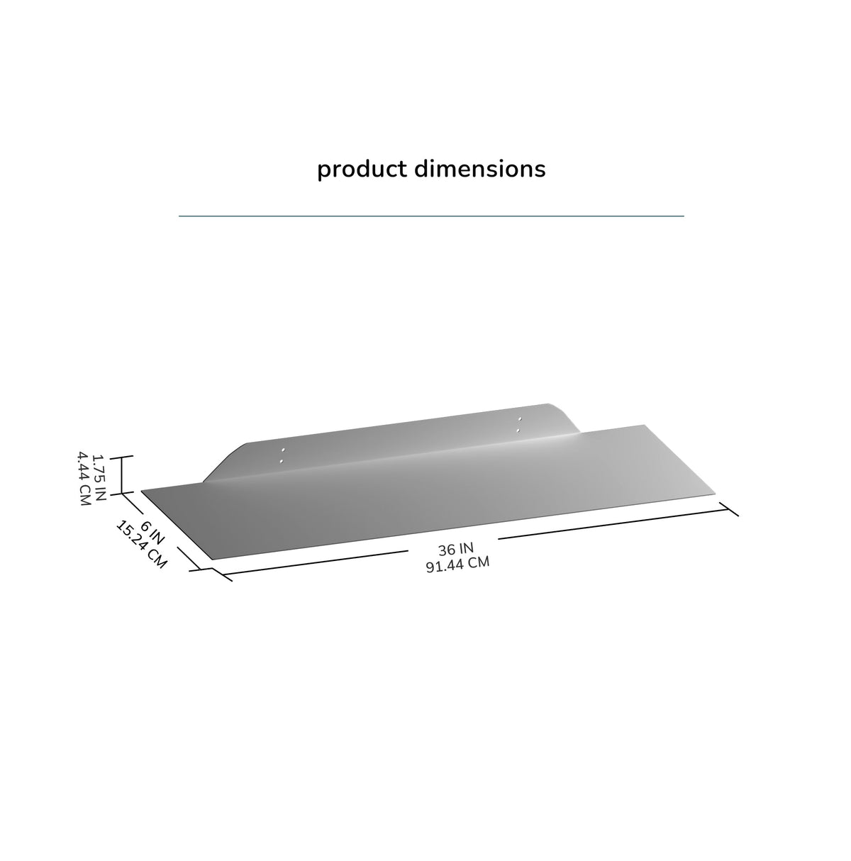 Sammy Metal Black Shelf - Large