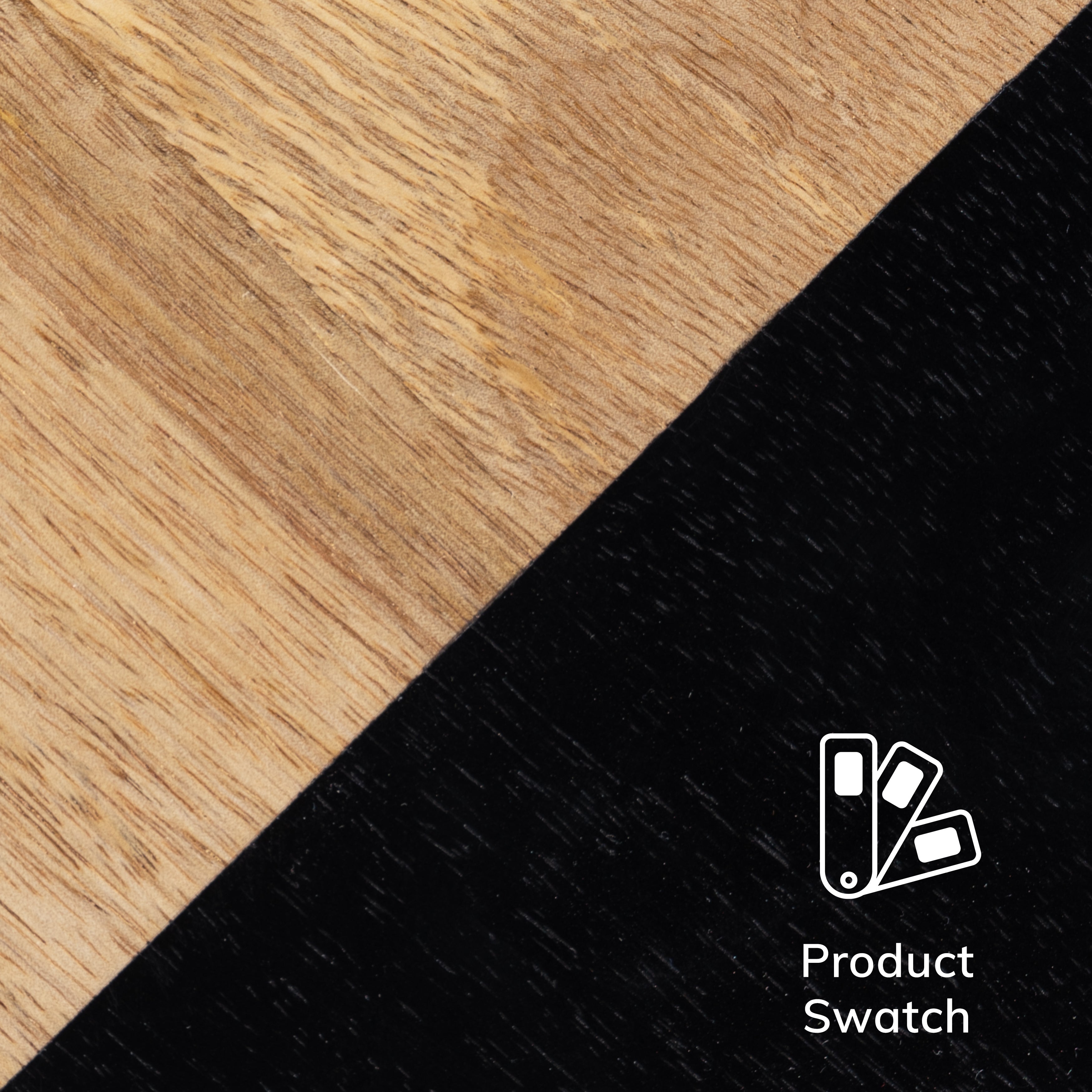 Norton Solid Wood Natural & Black Shelf - Small
