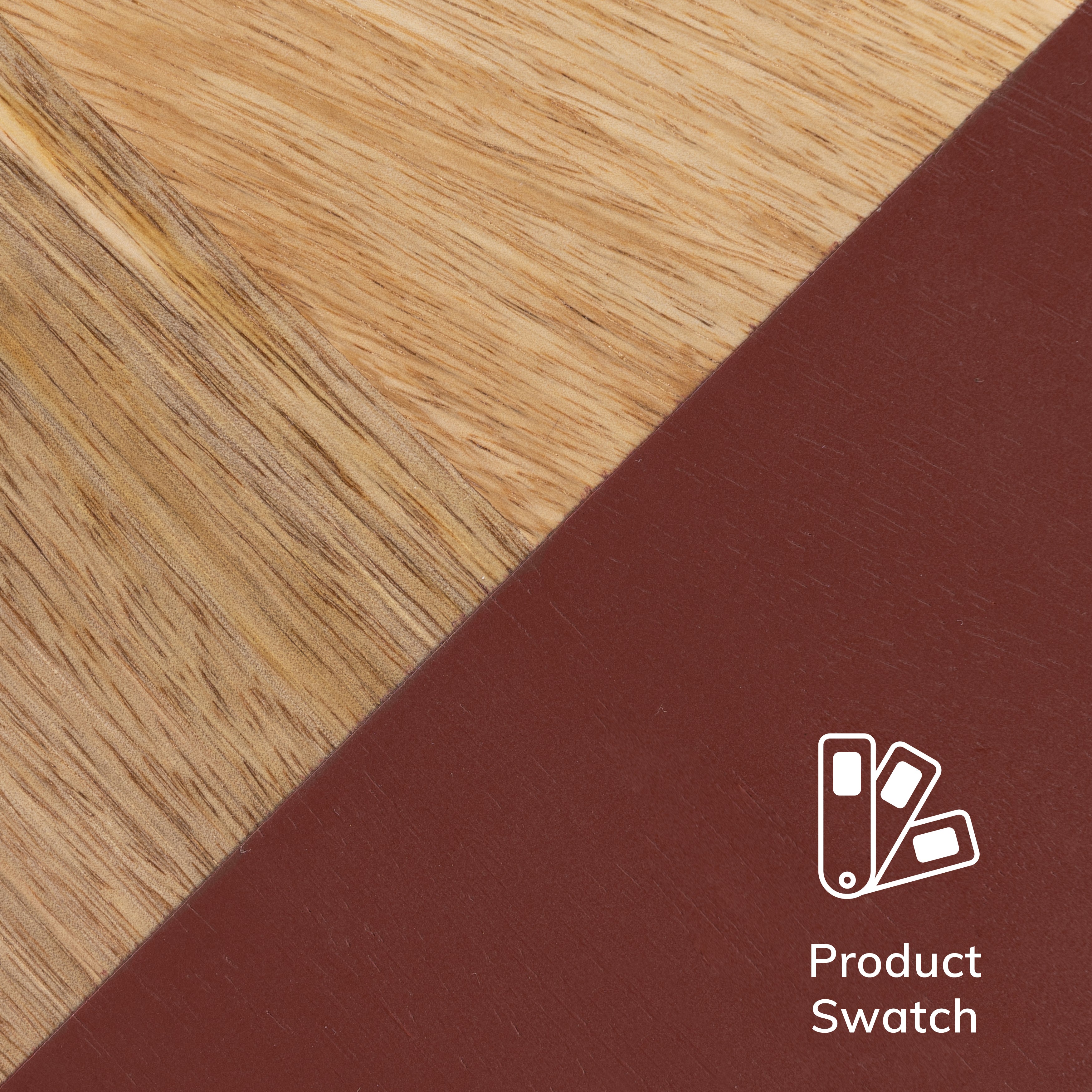 Norton Solid Wood Natural & Burgandy Shelf - Small
