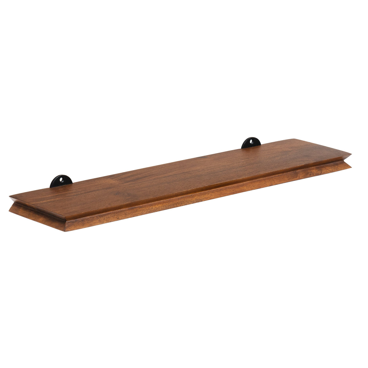 Hamish Solid Wood Walnut Wall Mounted Shelves - Small