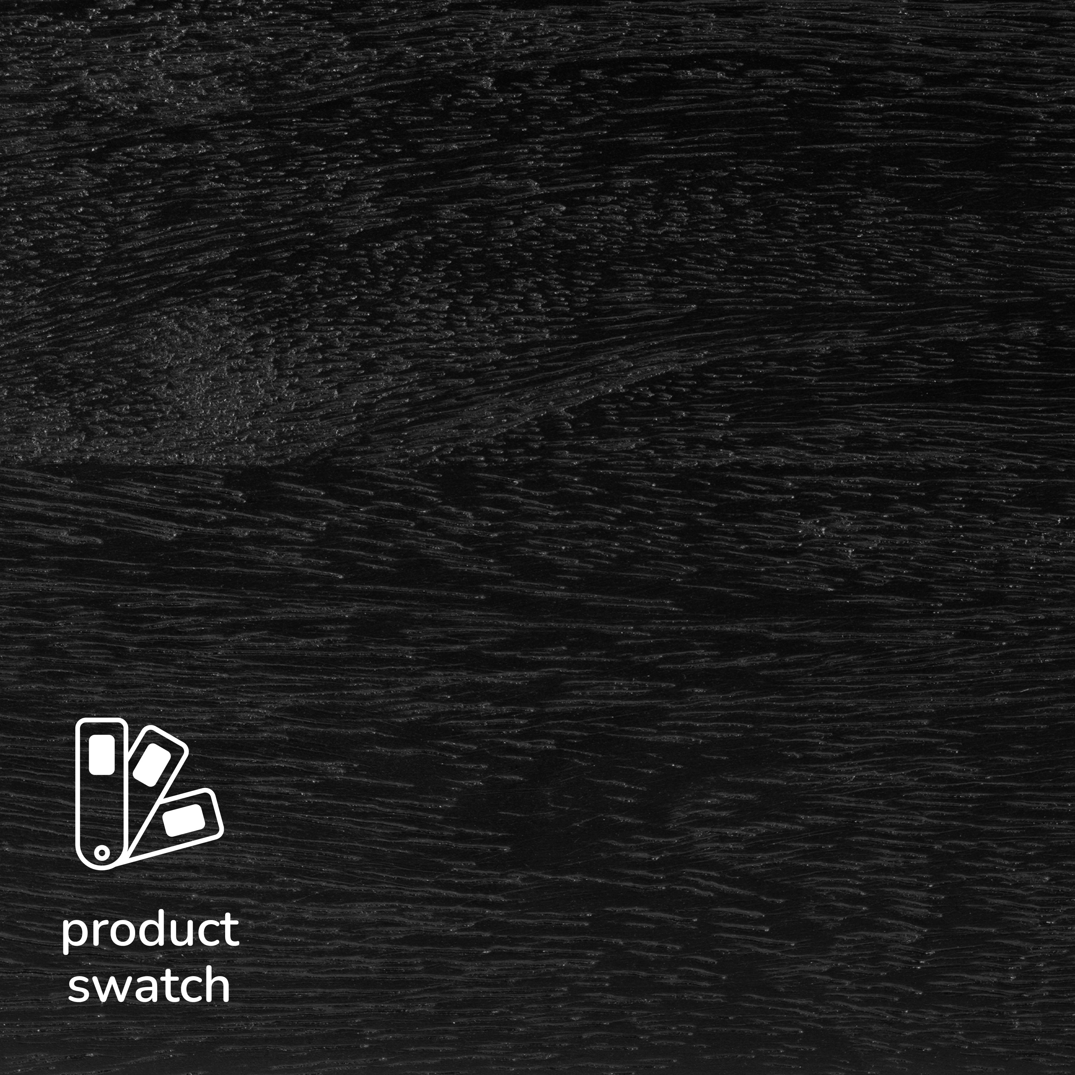 Hamish Solid Wood Black Wall Mounted Shelves - Large