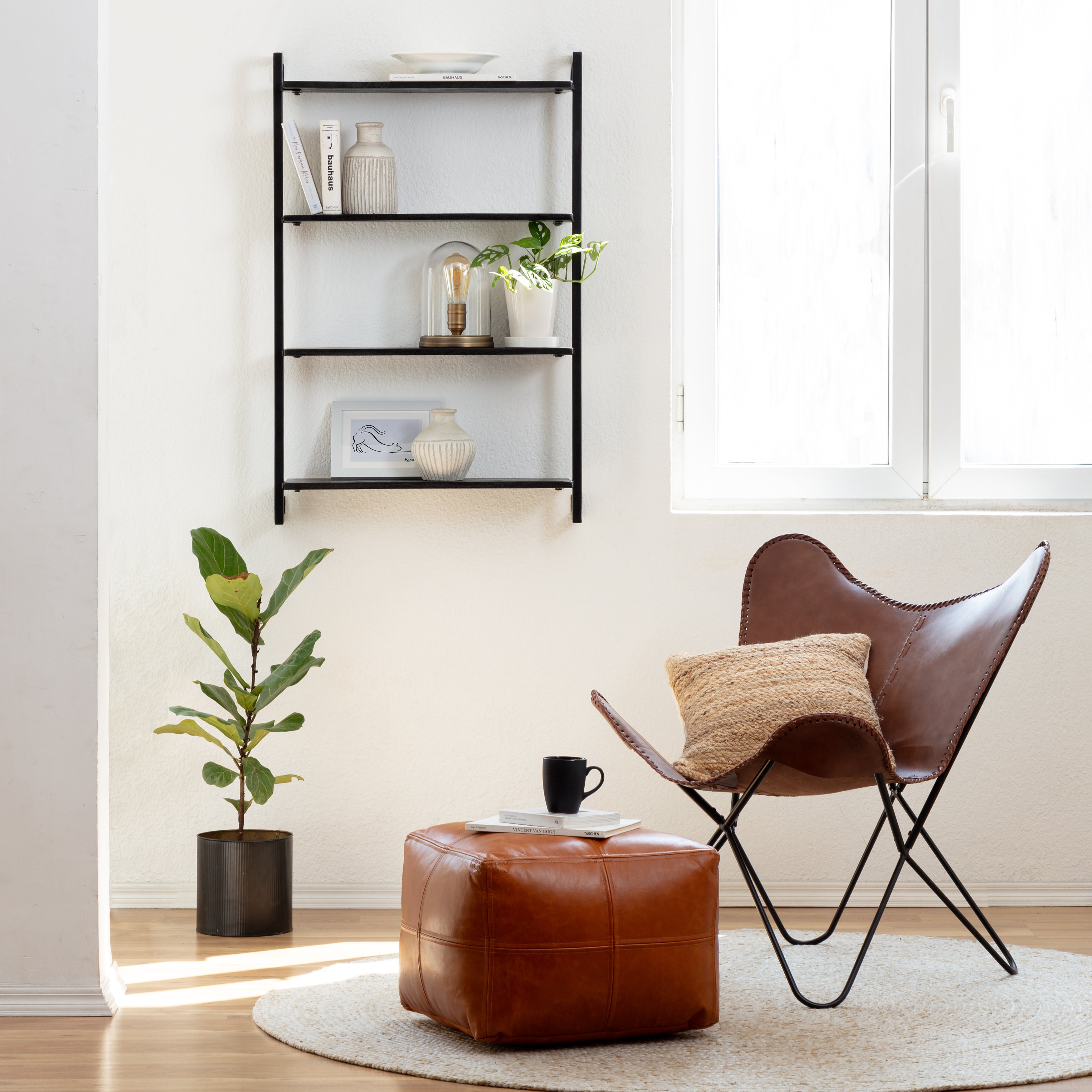 Phantom Wall Mounted Shelf - Black