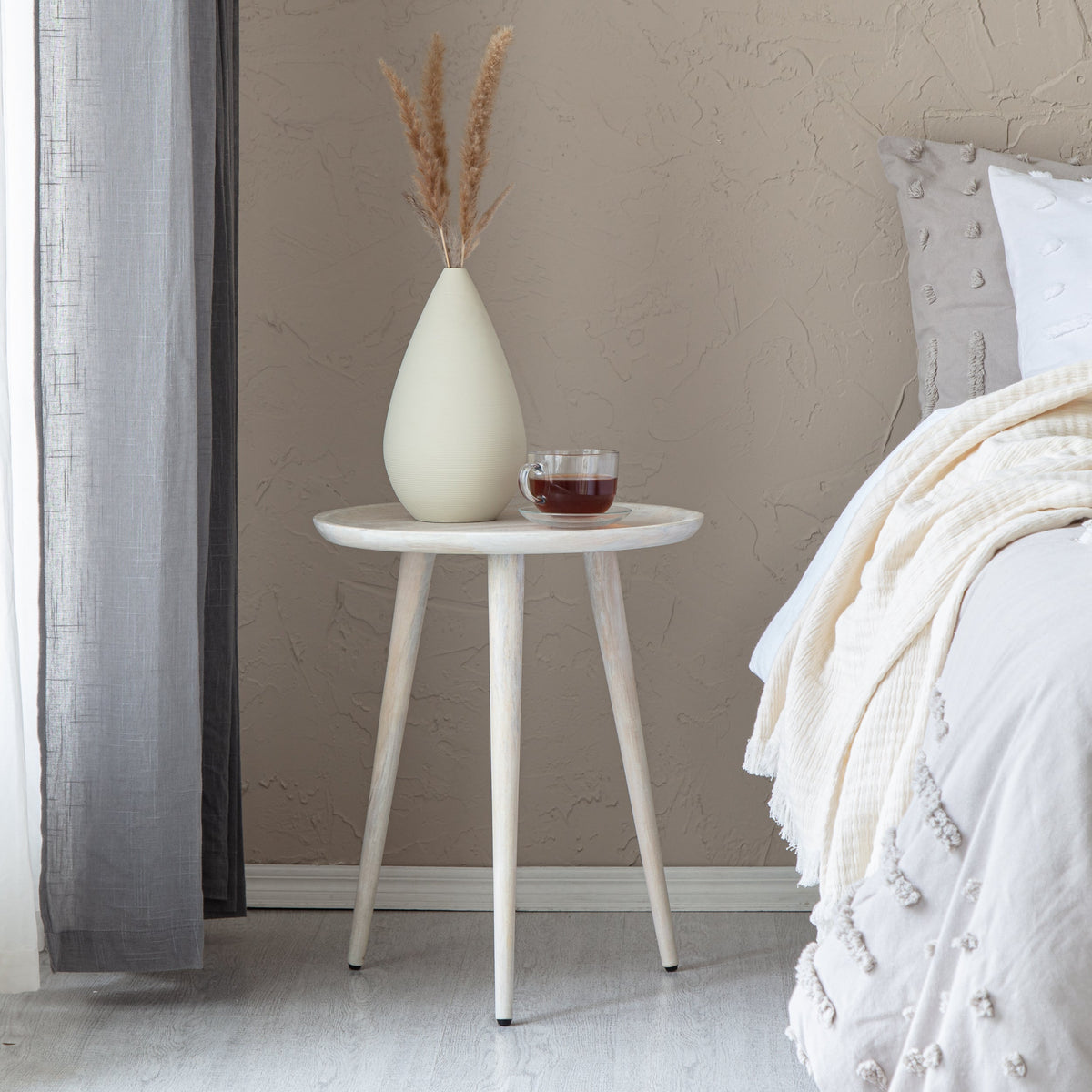 Electra Side Table - Whitewash