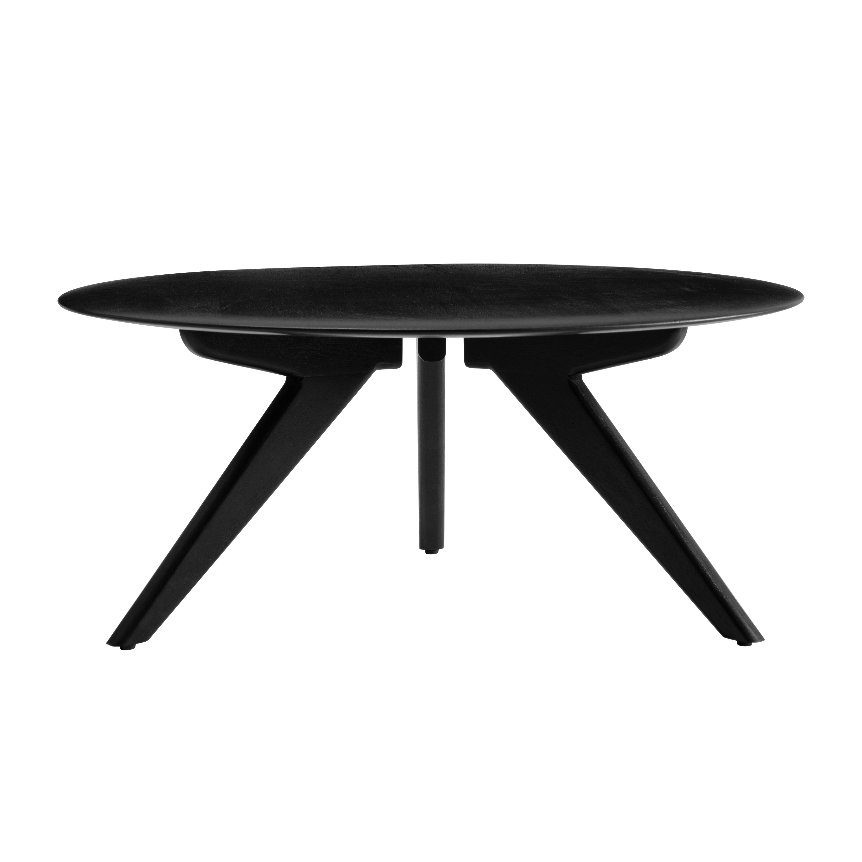 Marcel Solid Wood Coffee Table - Black