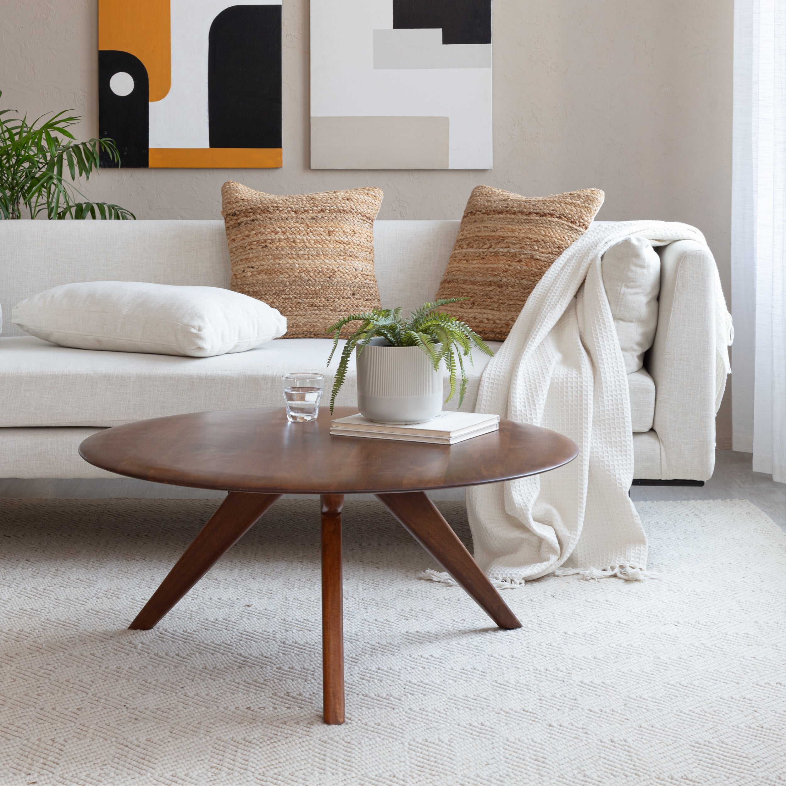 Marcel Solid Wood Coffee Table - Walnut