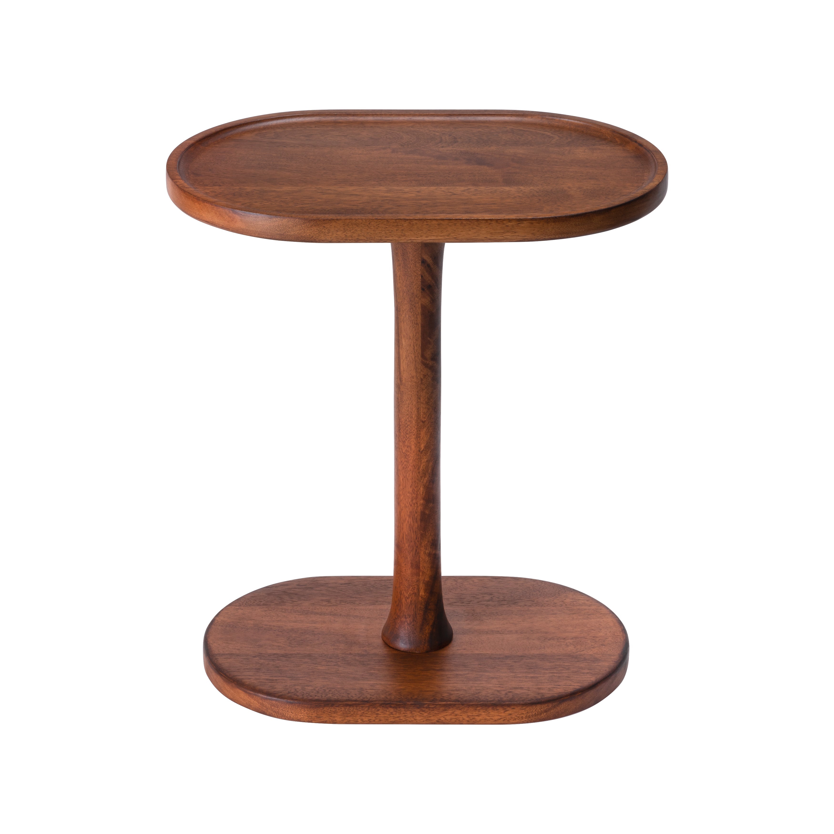 Campbell Solid Wood Side Table - Walnut