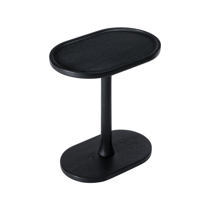 Campbell Solid Wood Side Table - Black
