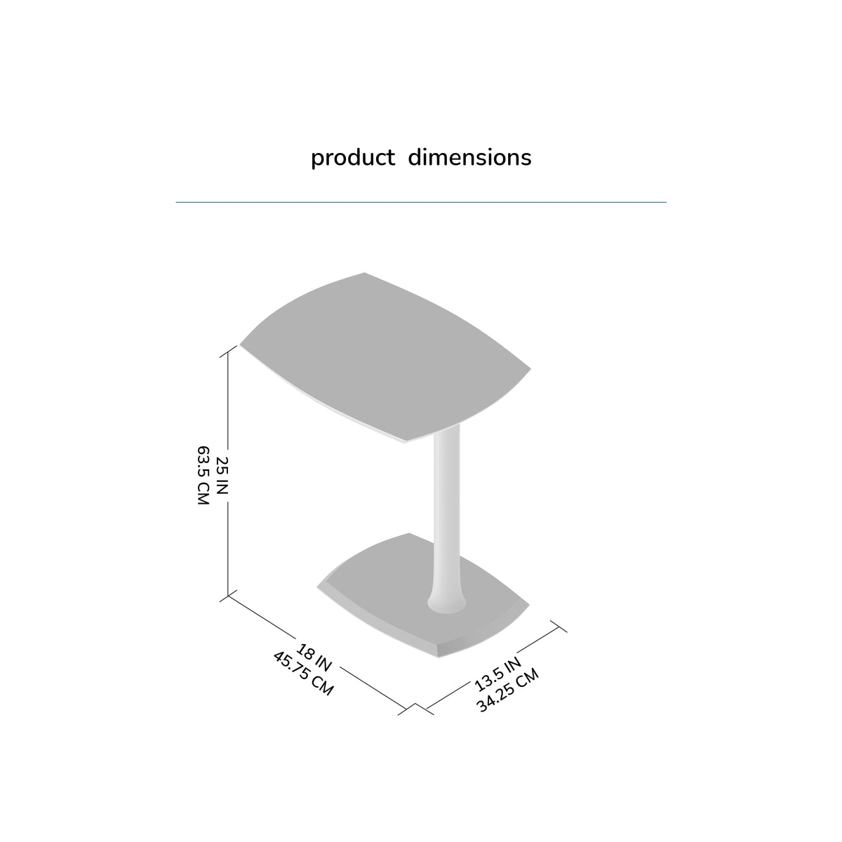 Ellis Solid Wood Side Table - Walnut