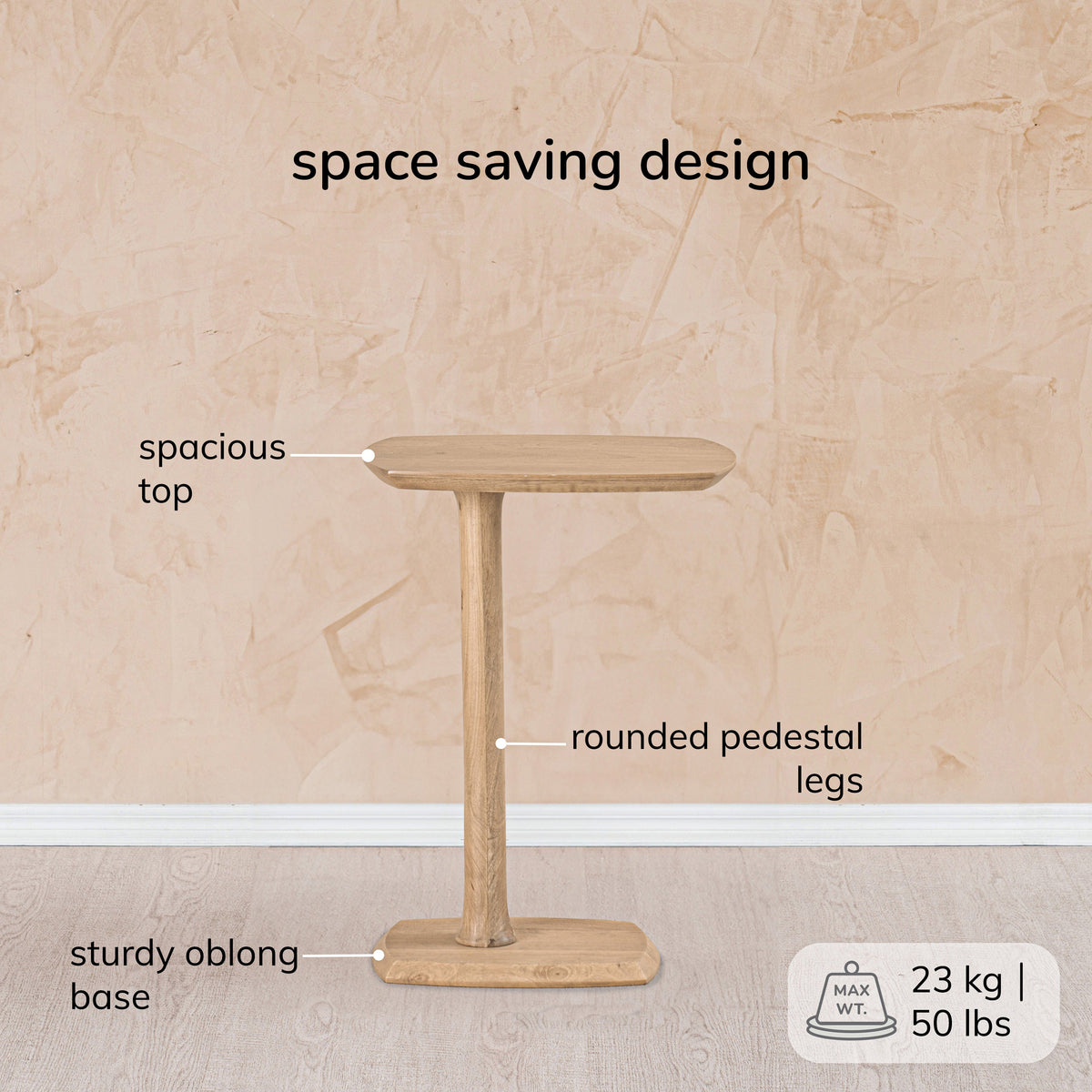 Ellis Side Table - Blonde Natural