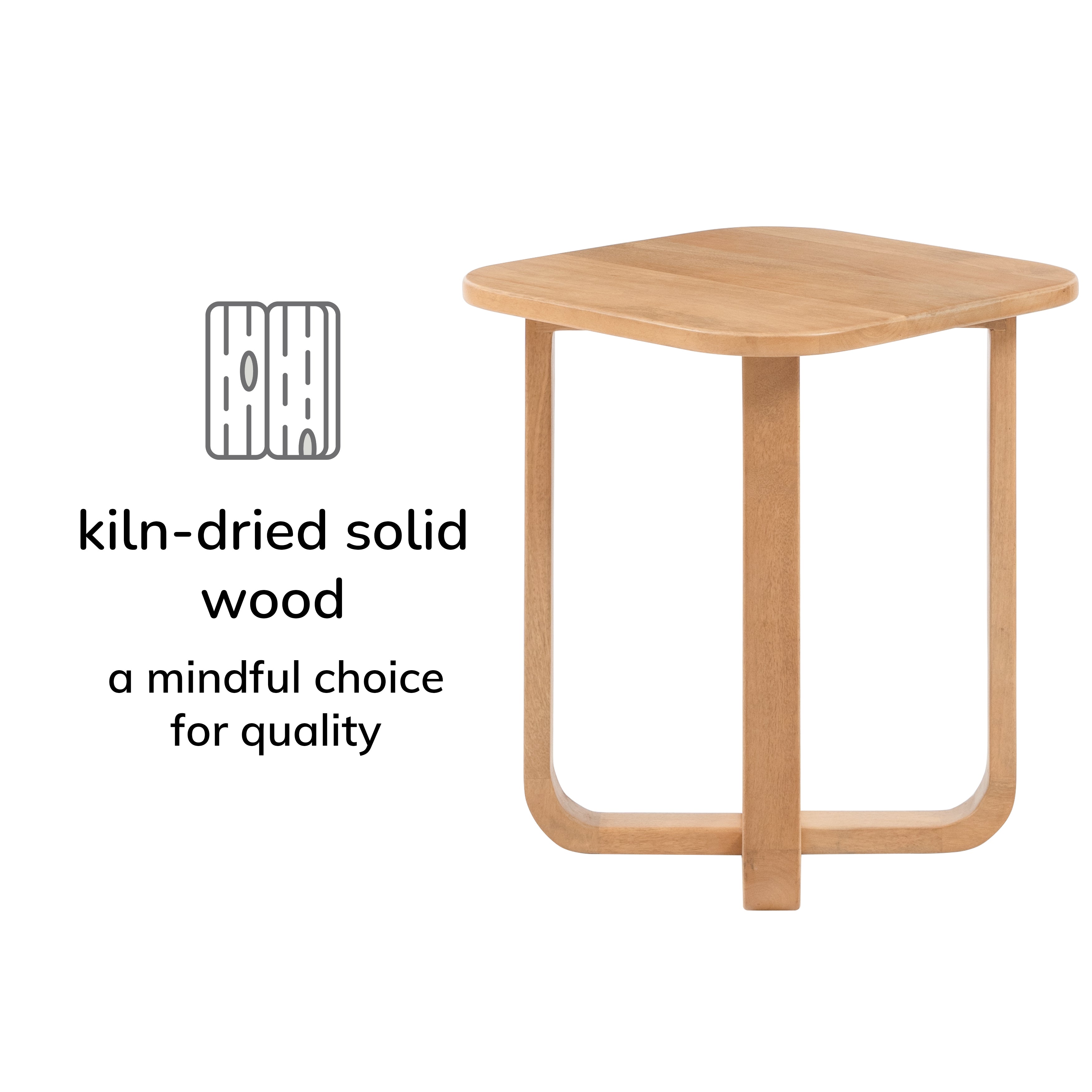 Duchie Side Table - Blonde Natural
