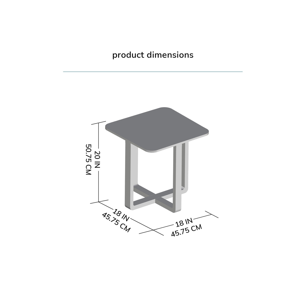 Duchie Solid Wood Side Table - Walnut