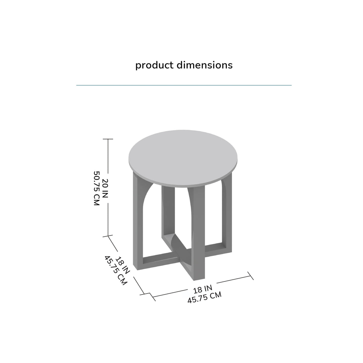 Viera Solid Wood Side Table - Blonde Natural