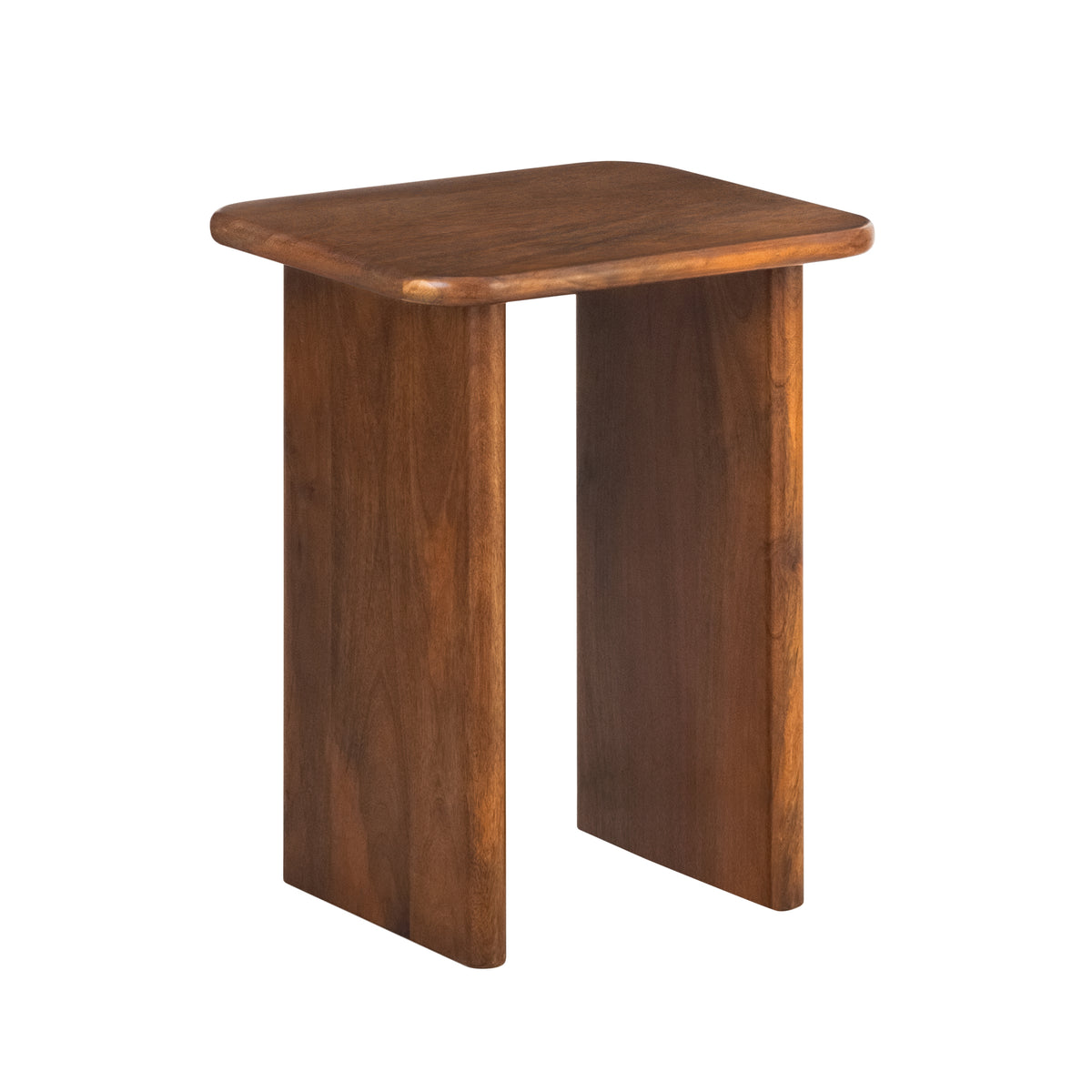Jem Solid Wood Side Table - Walnut