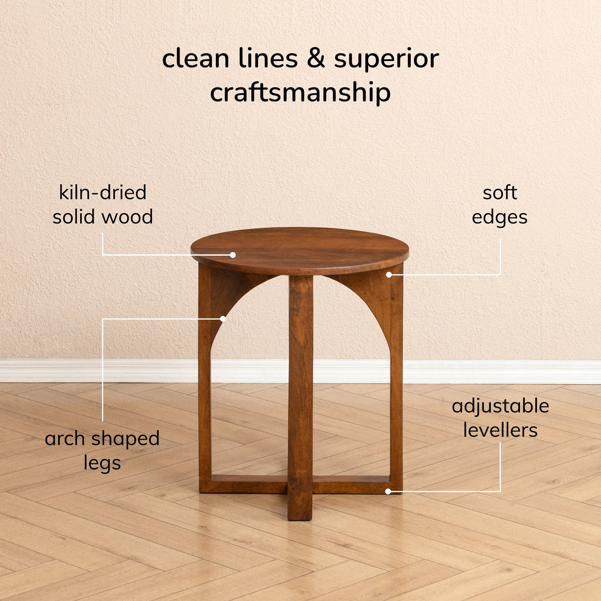 Viera Side Table - Walnut