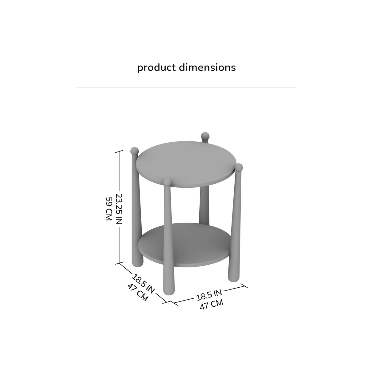 Pablo Solid Wood Side Table - Mid Tone Honey