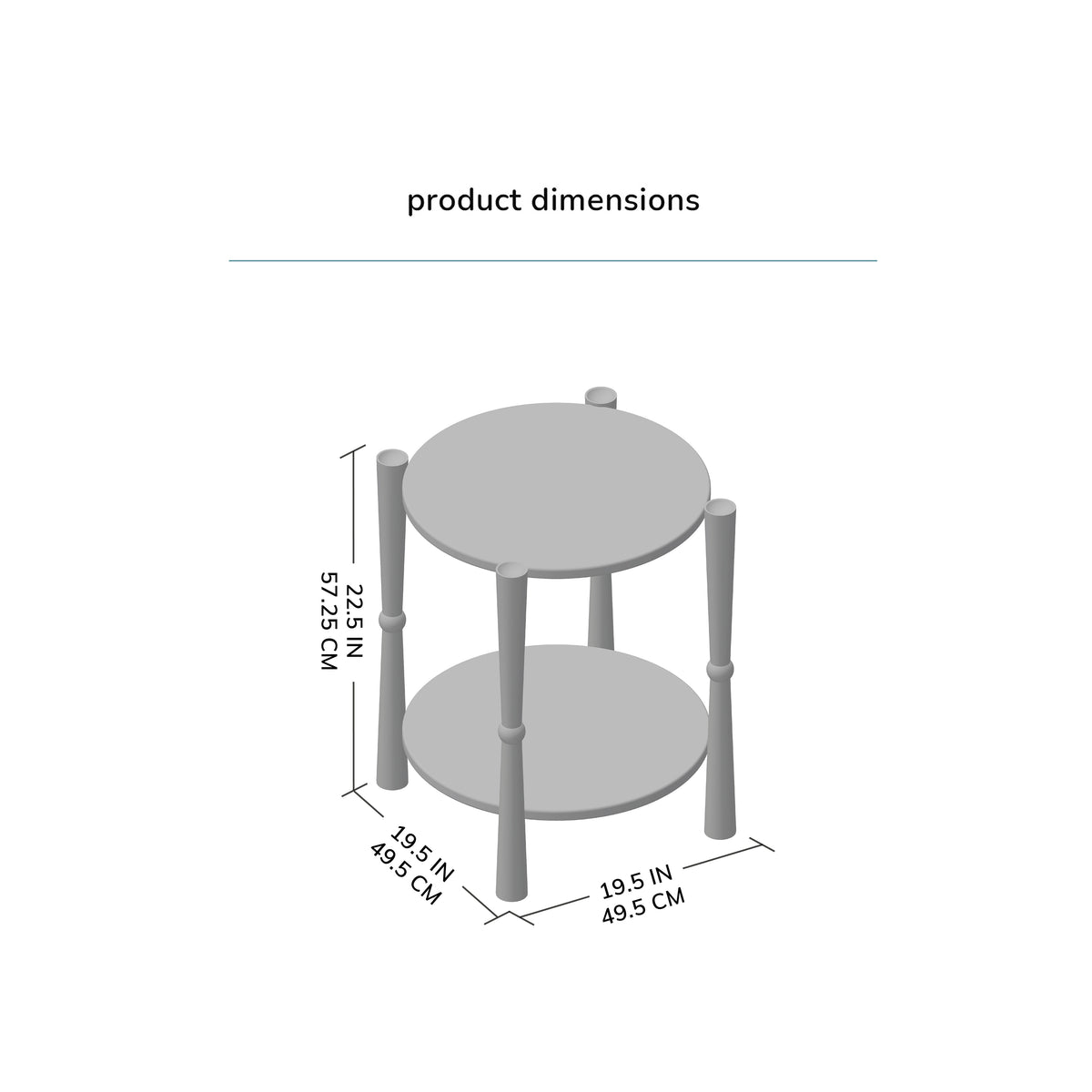 Olive Solid Wood Side Table - Espresso