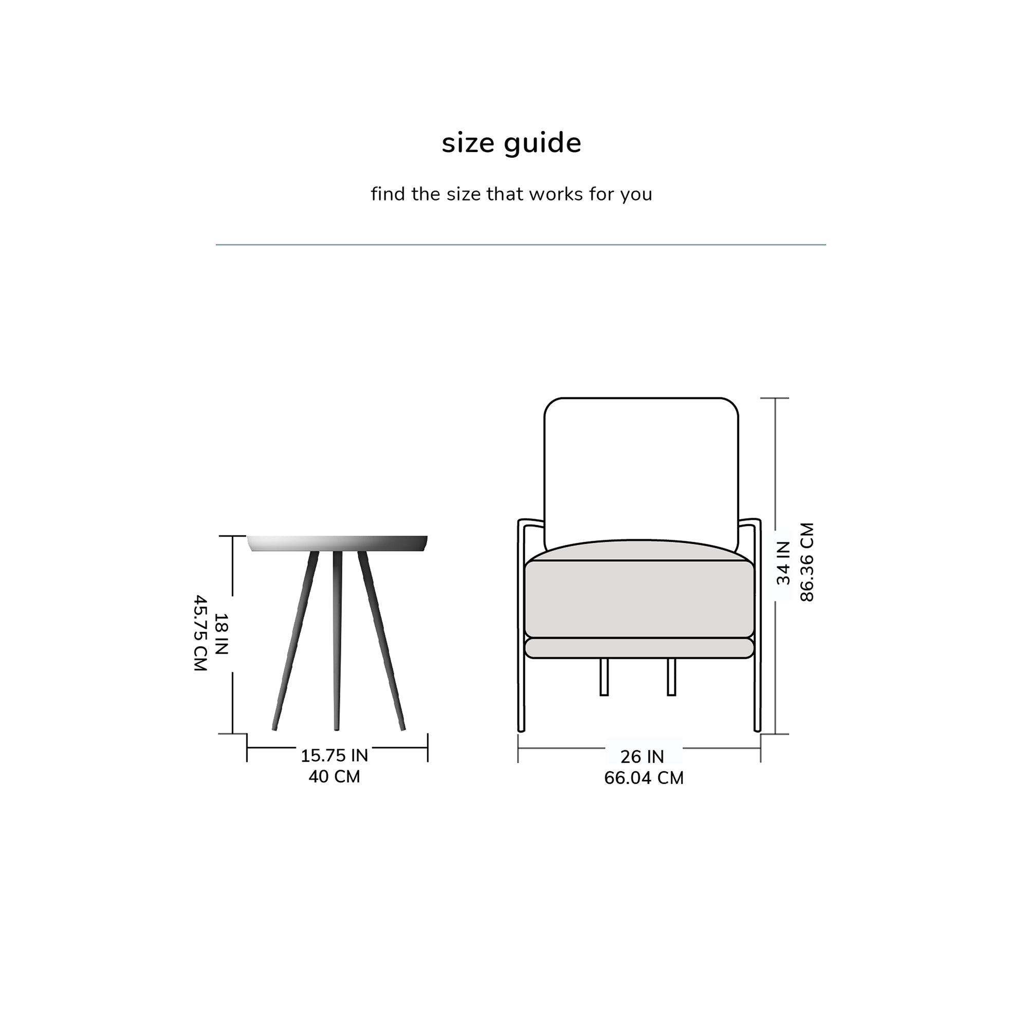Chervey Tri Pin Side Table Small - Walnut
