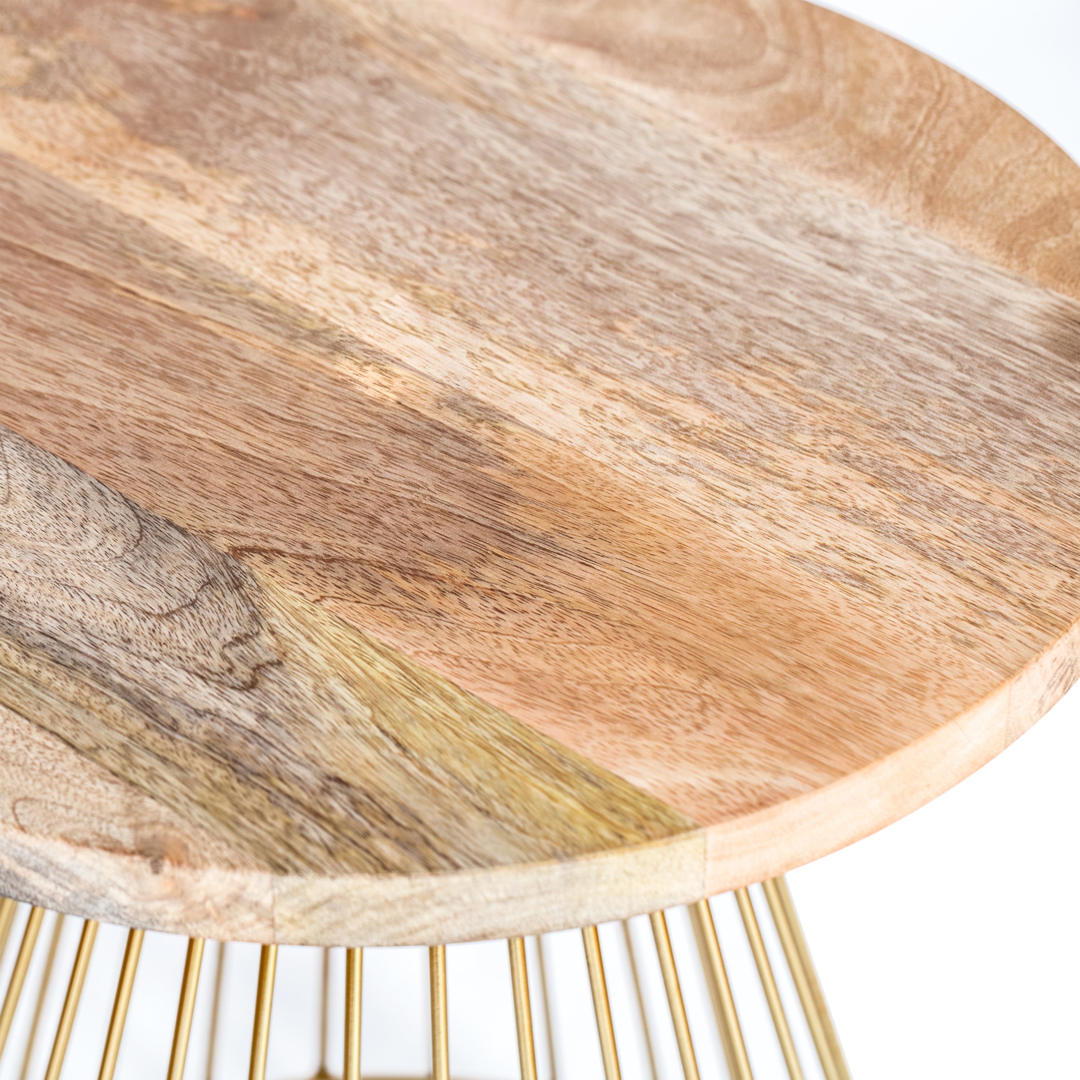 Melody Designer Cage Table - Gold