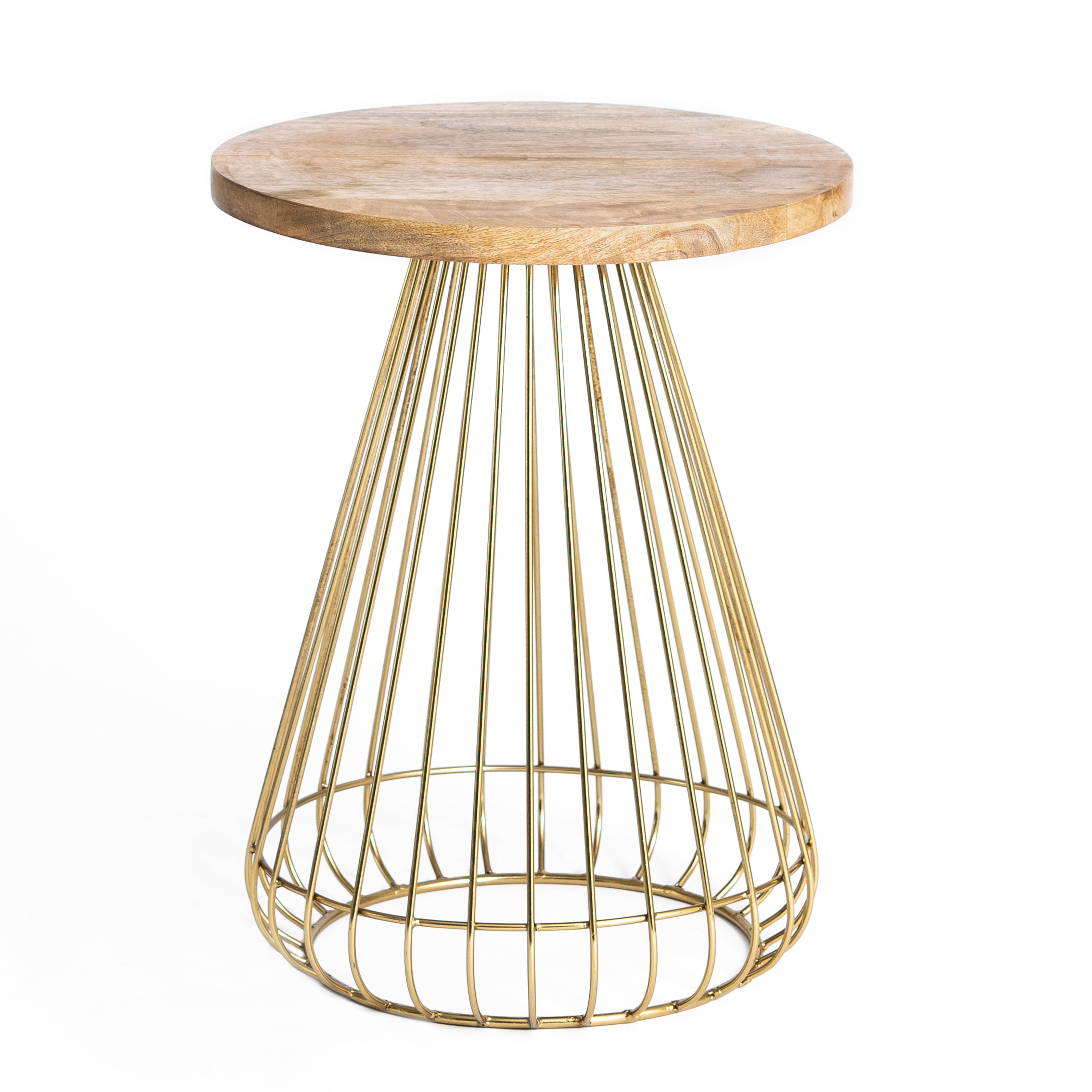 Melody Designer Cage Table - Gold