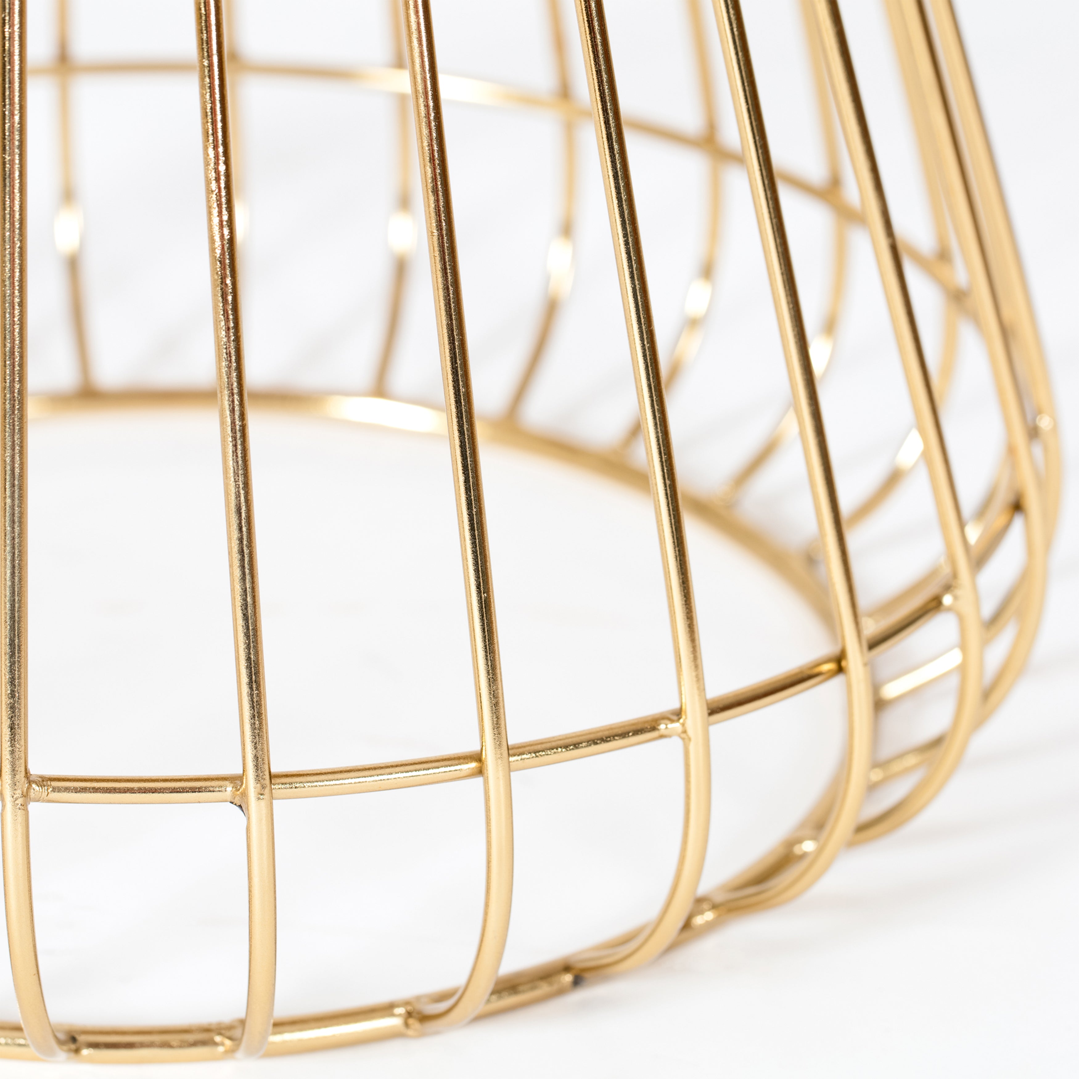 Melody Designer Cage Table - Gold