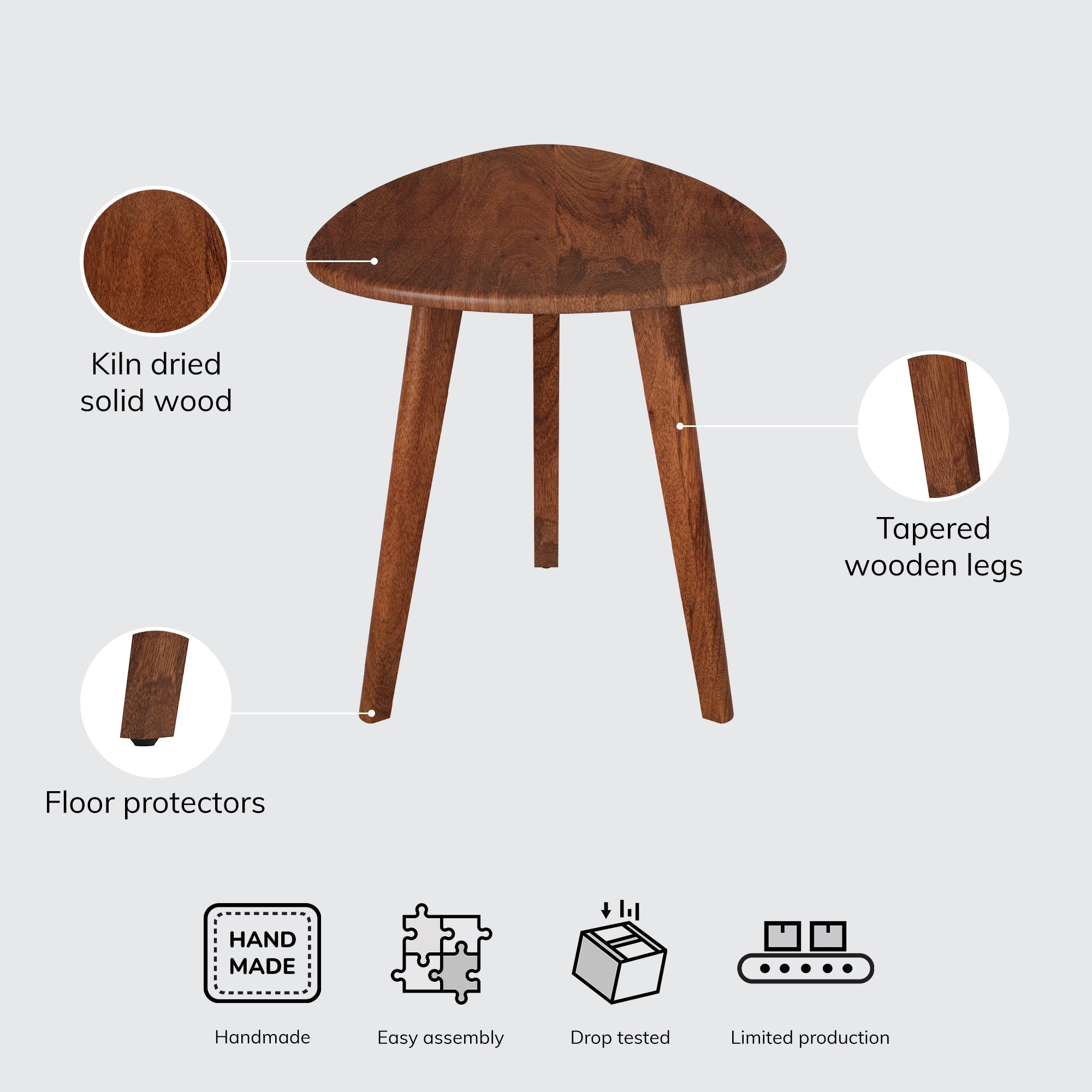Armstrong Side Table Small - Walnut