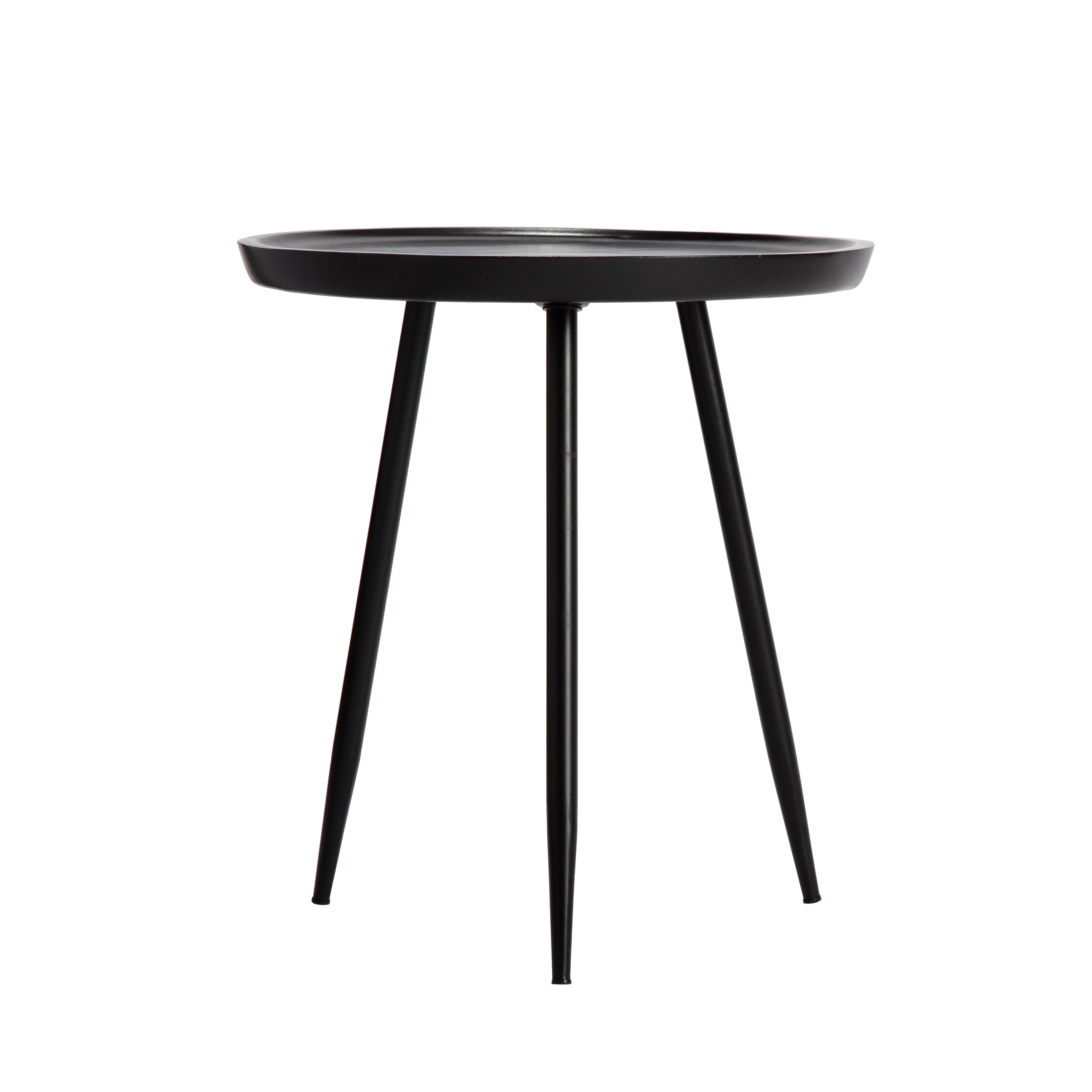 Chervey Tri Pin Side Table Large - Black