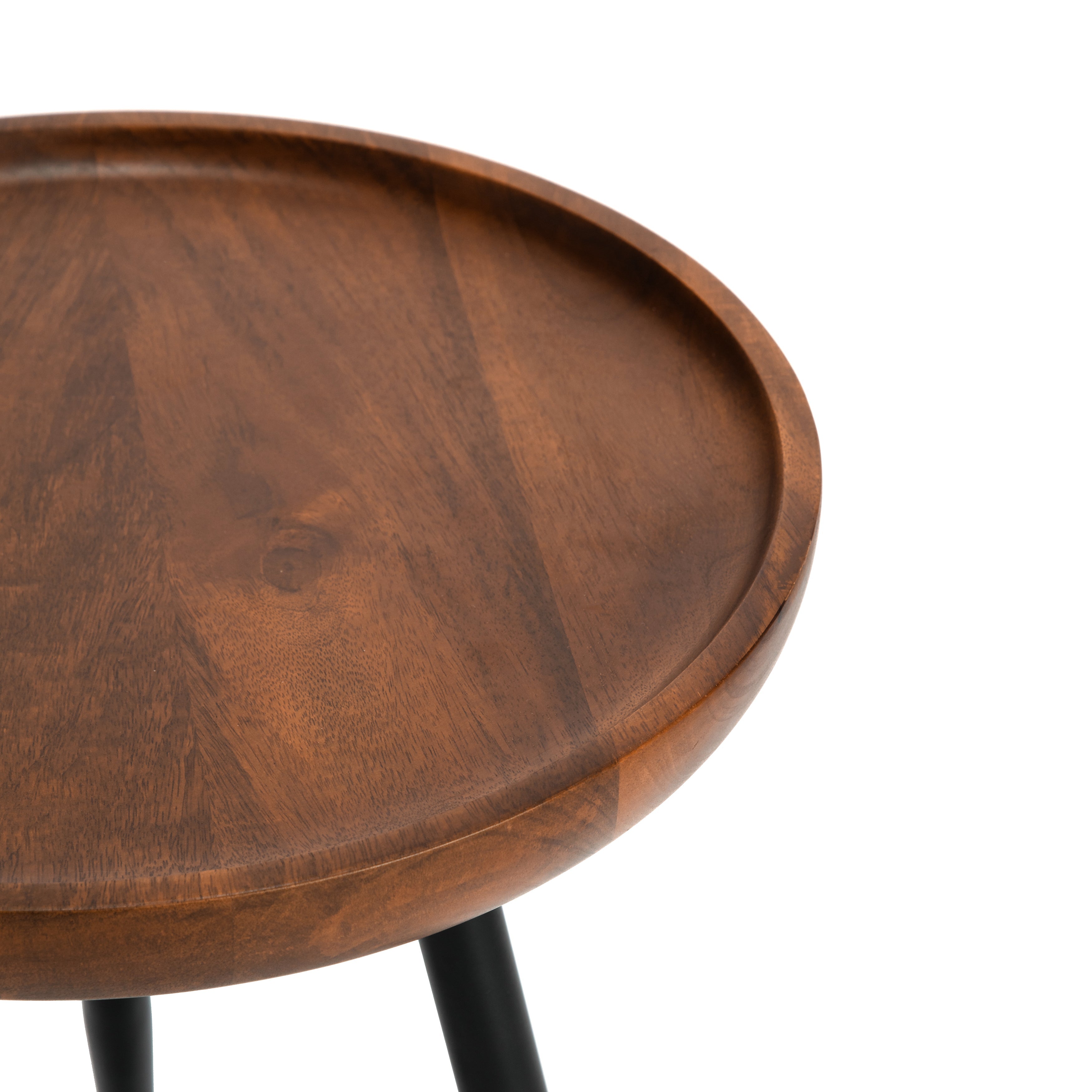 Chervey Tri Pin Side Table Small - Walnut