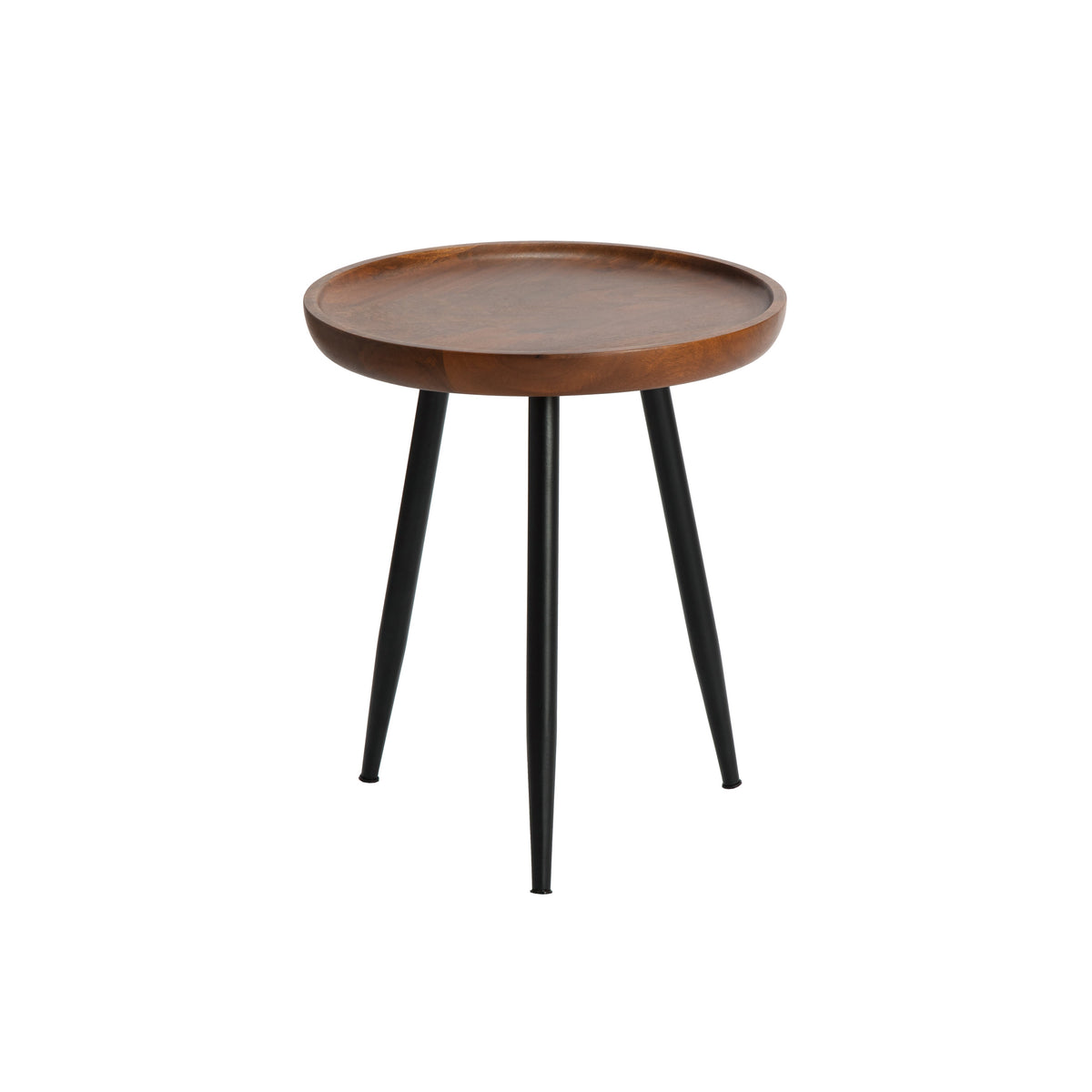 Chervey Tri Pin Side Table Small - Walnut