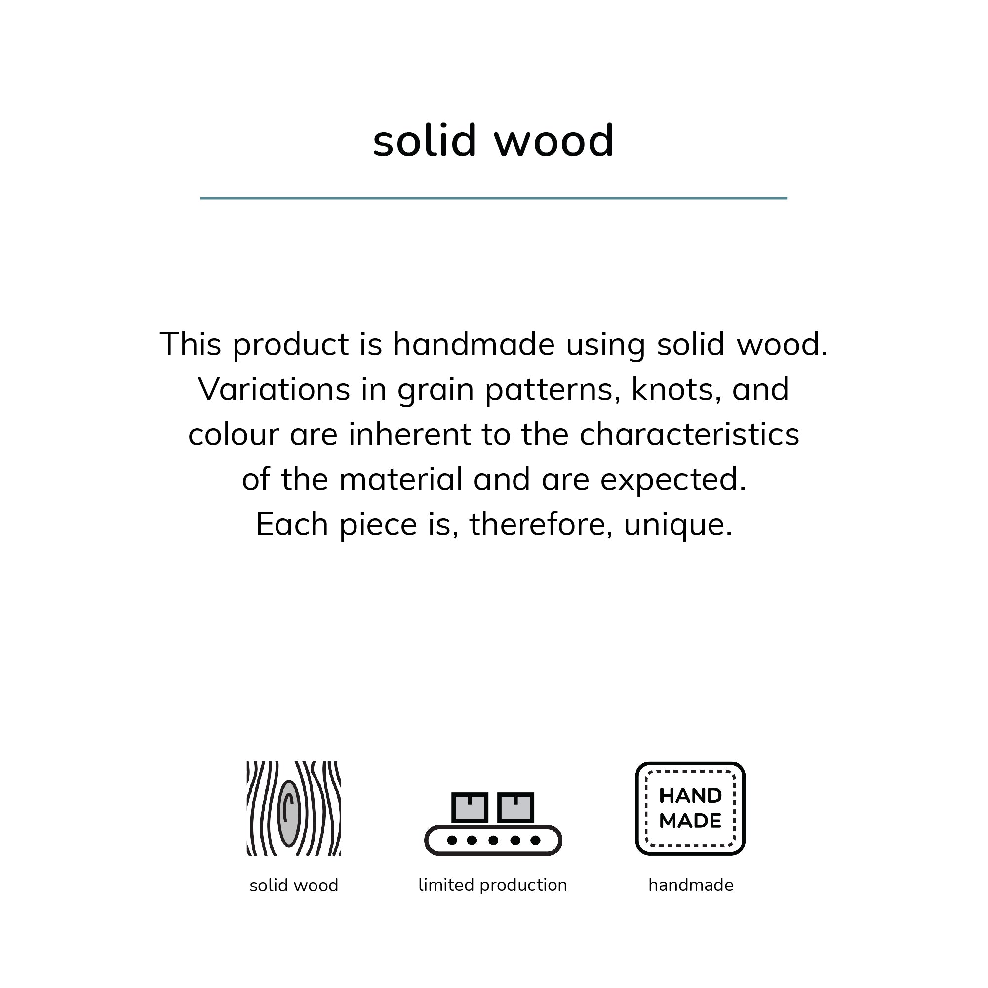 Idris Solid Wood Floating Nightstand- Natural