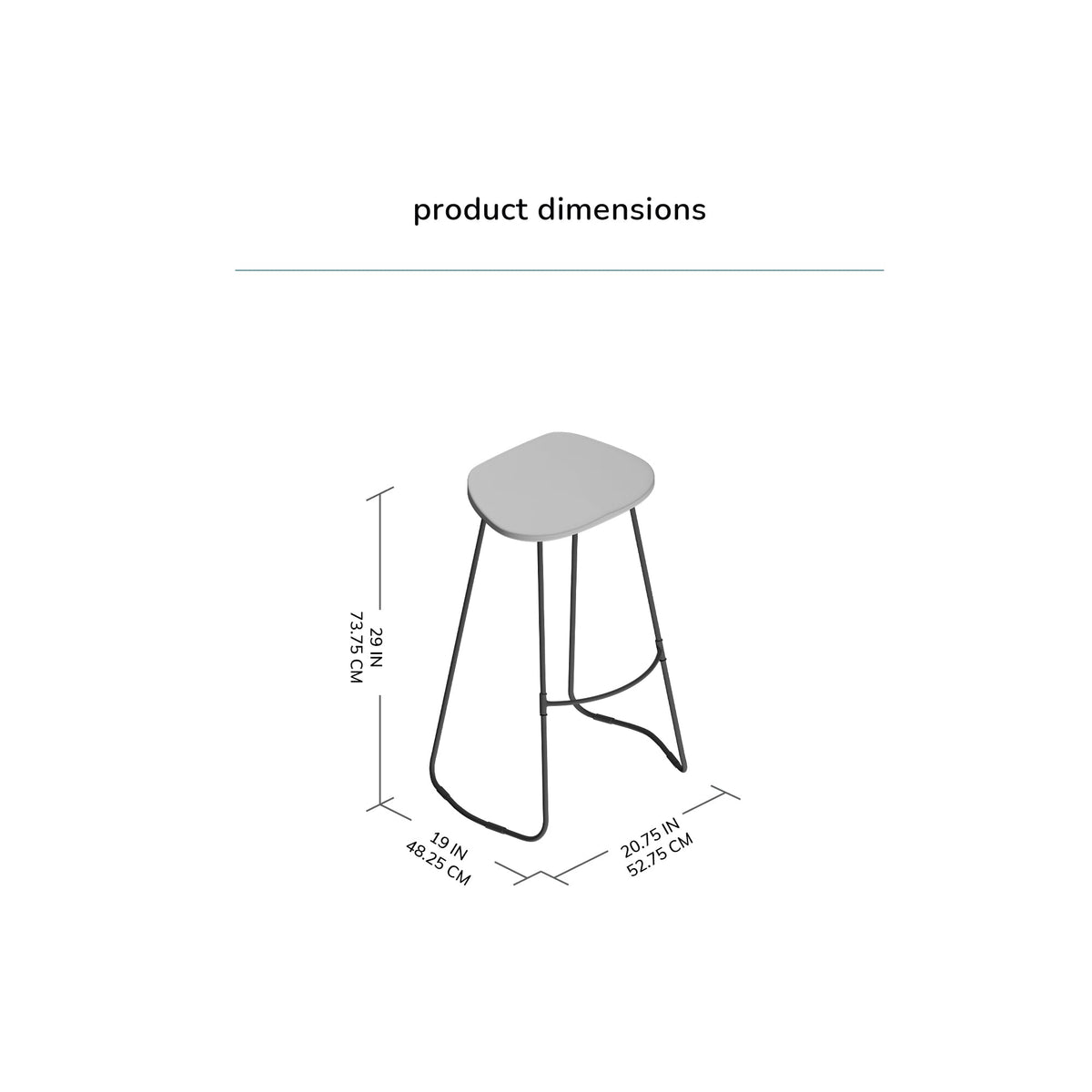 Ember Solid Wood Bar Stool - Natural