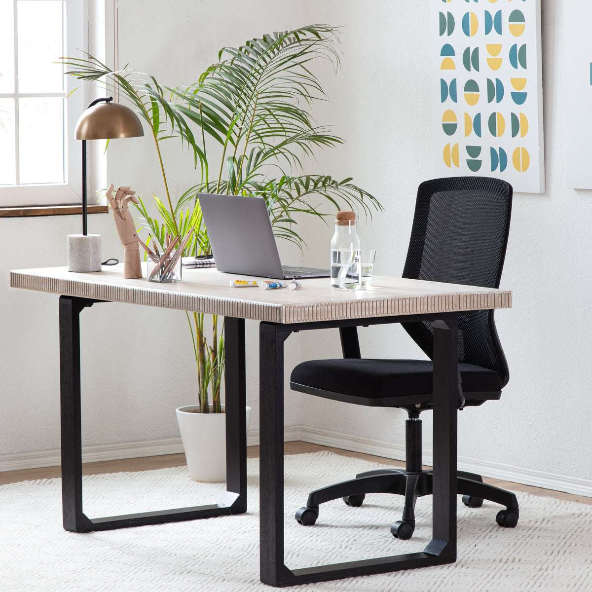 Ancona Desk - Whitewash