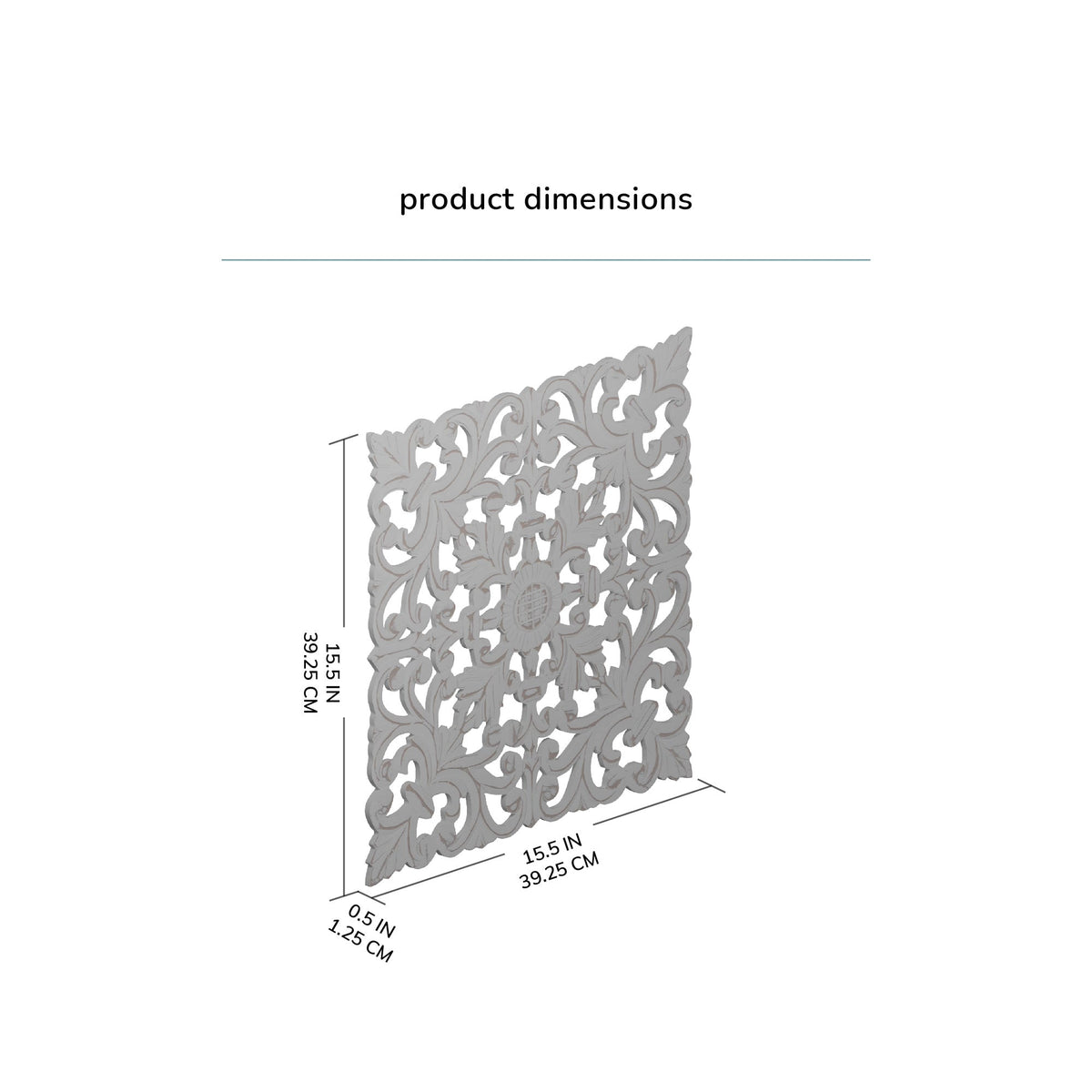 Bianci White Wall Medallion - Set of 2