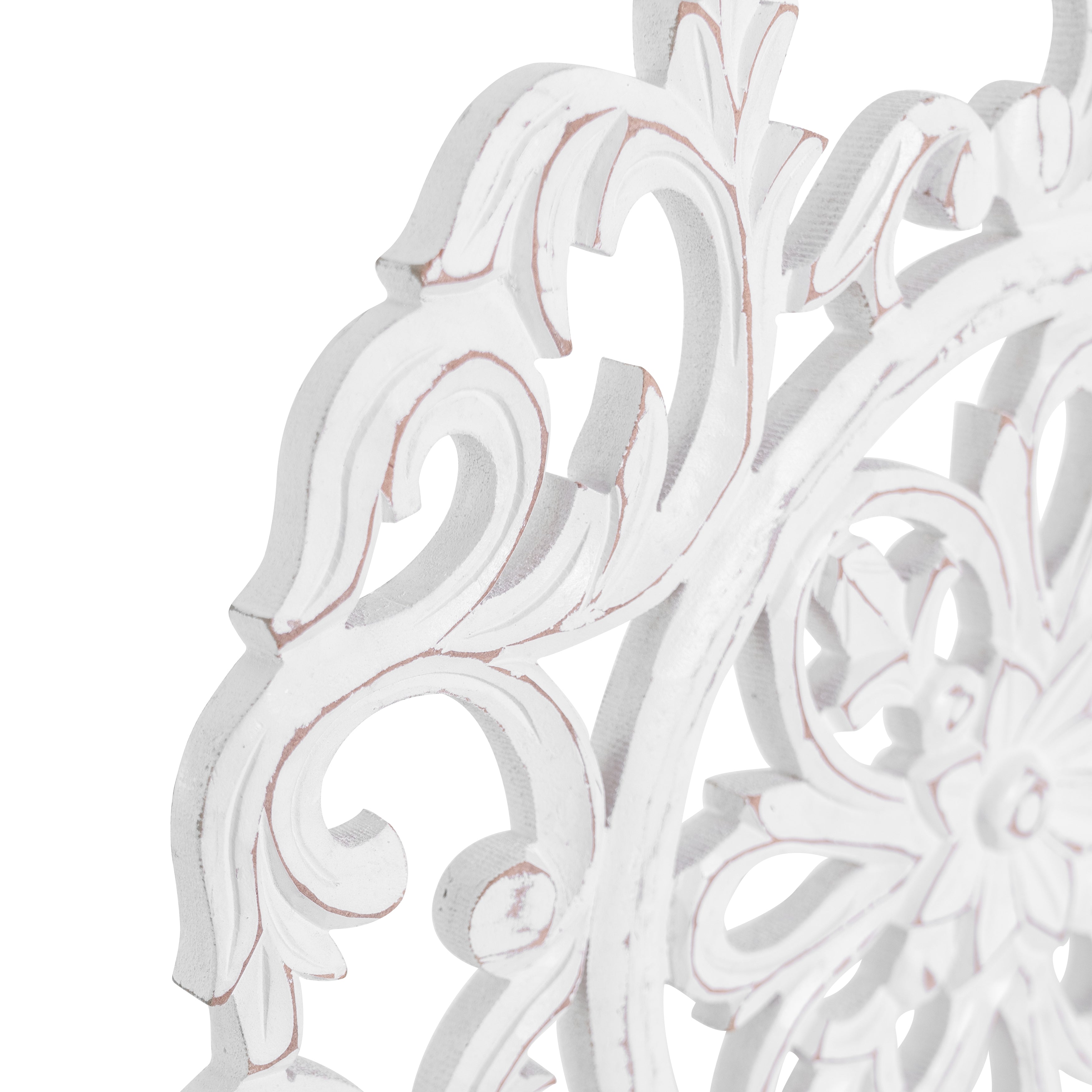 Lassi Medallion Hand Carved - White