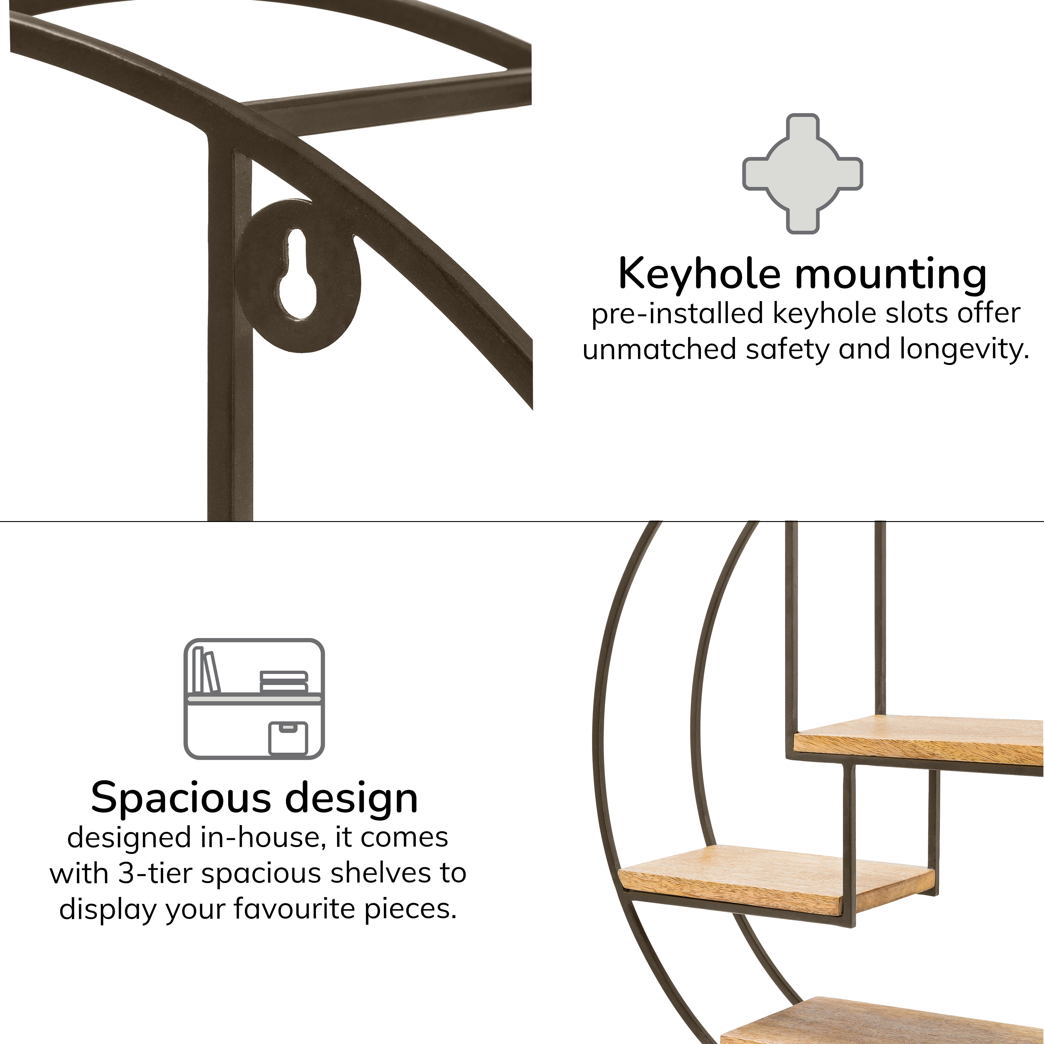 Marly Wall Shelf - Bronze