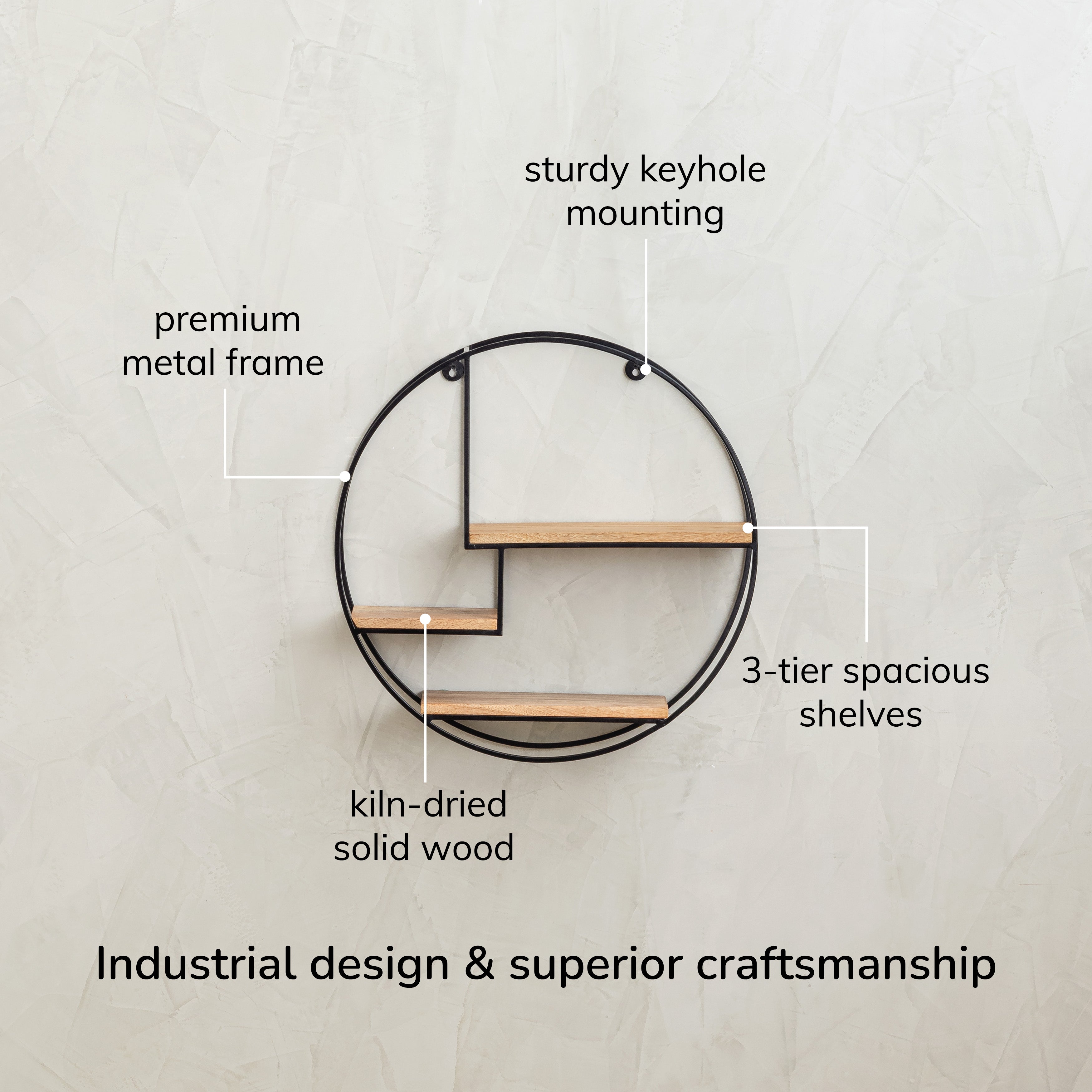 Marly Wall Shelf - Black