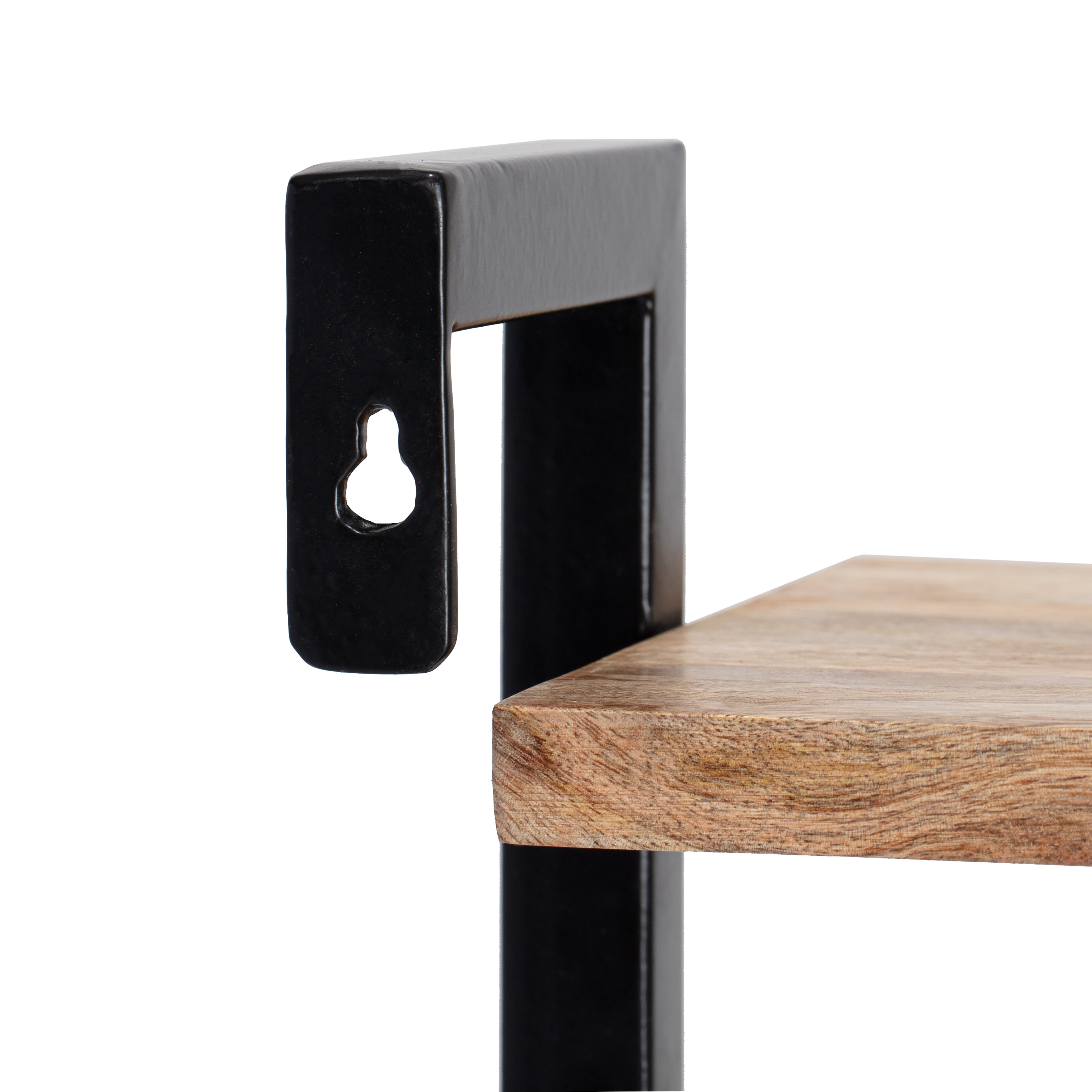 Phantom Wall Mounted Shelf - Natural & Black