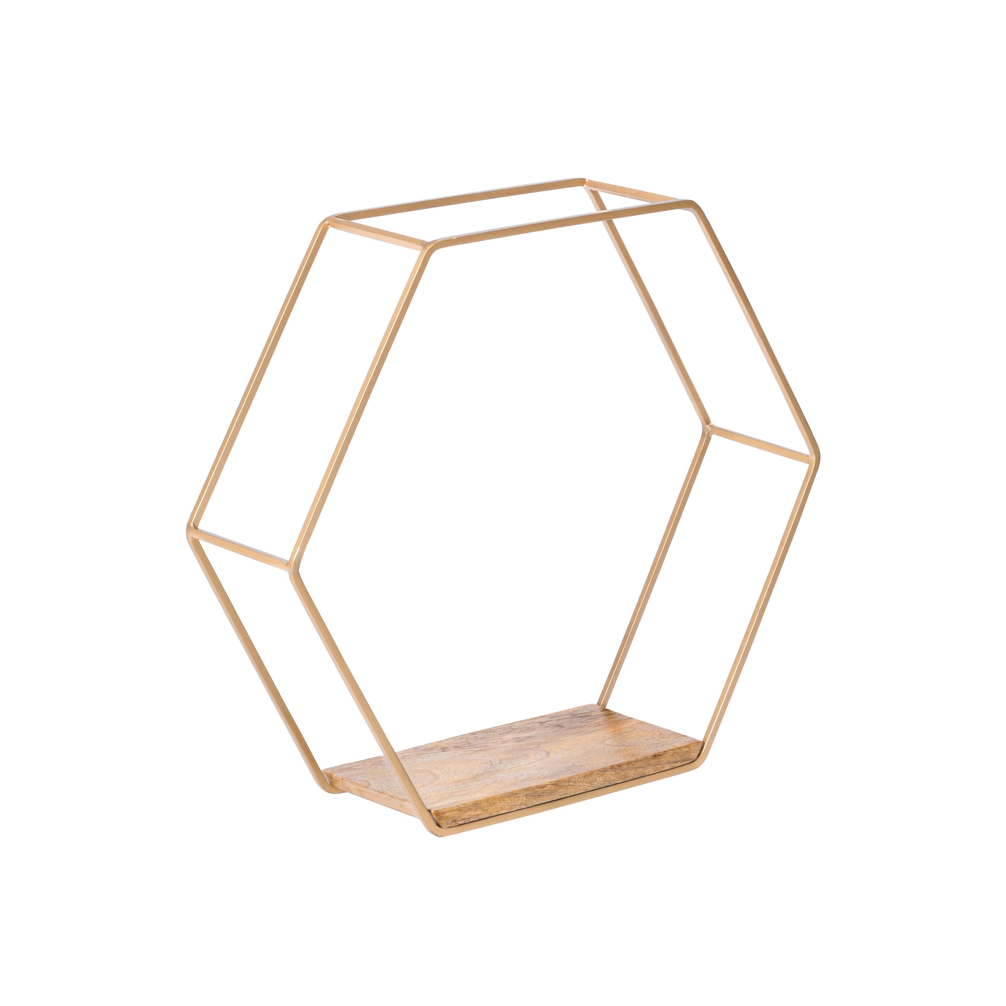 Haverstock Set Of 5 Wall Mounted Shelves - Gold