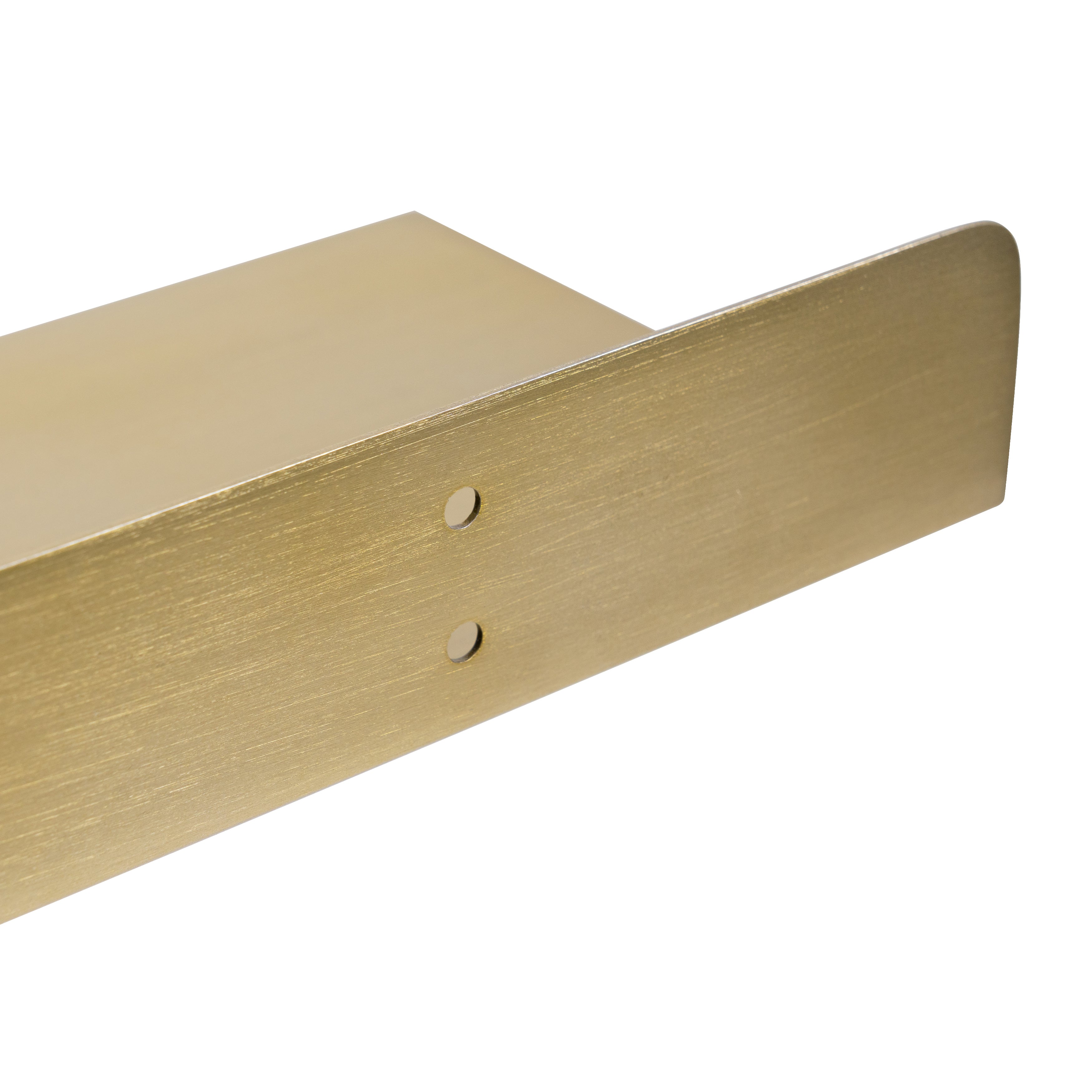 Billy Metal Wall Mounted Gold Shelves - Small