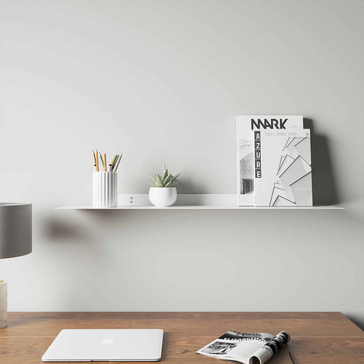 Sammy Metal White Shelf - Large